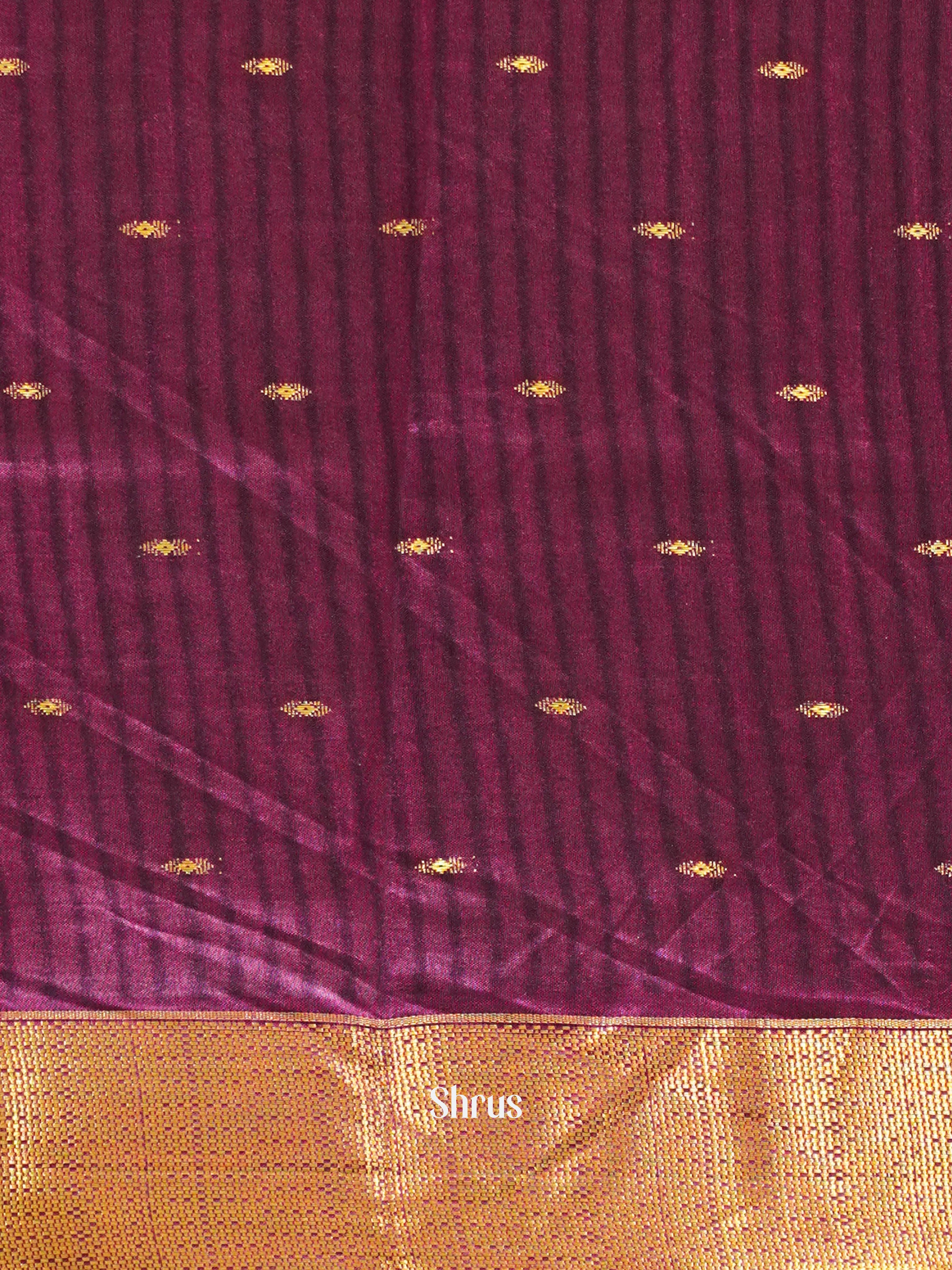 Blue & Purple - Semi Patola Saree - Shop on ShrusEternity.com