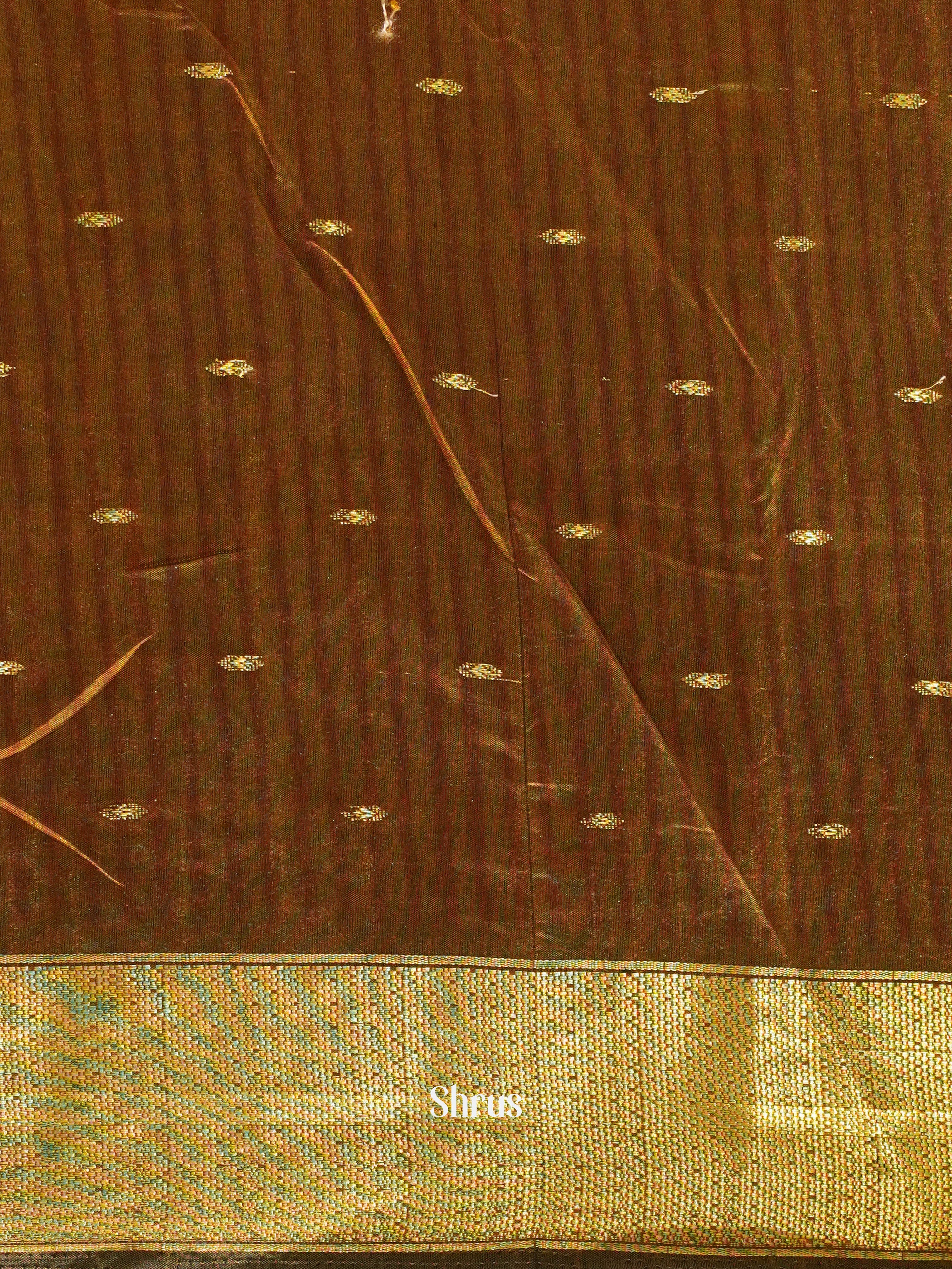 Purple & Brown - Semi Patola Saree - Shop on ShrusEternity.com