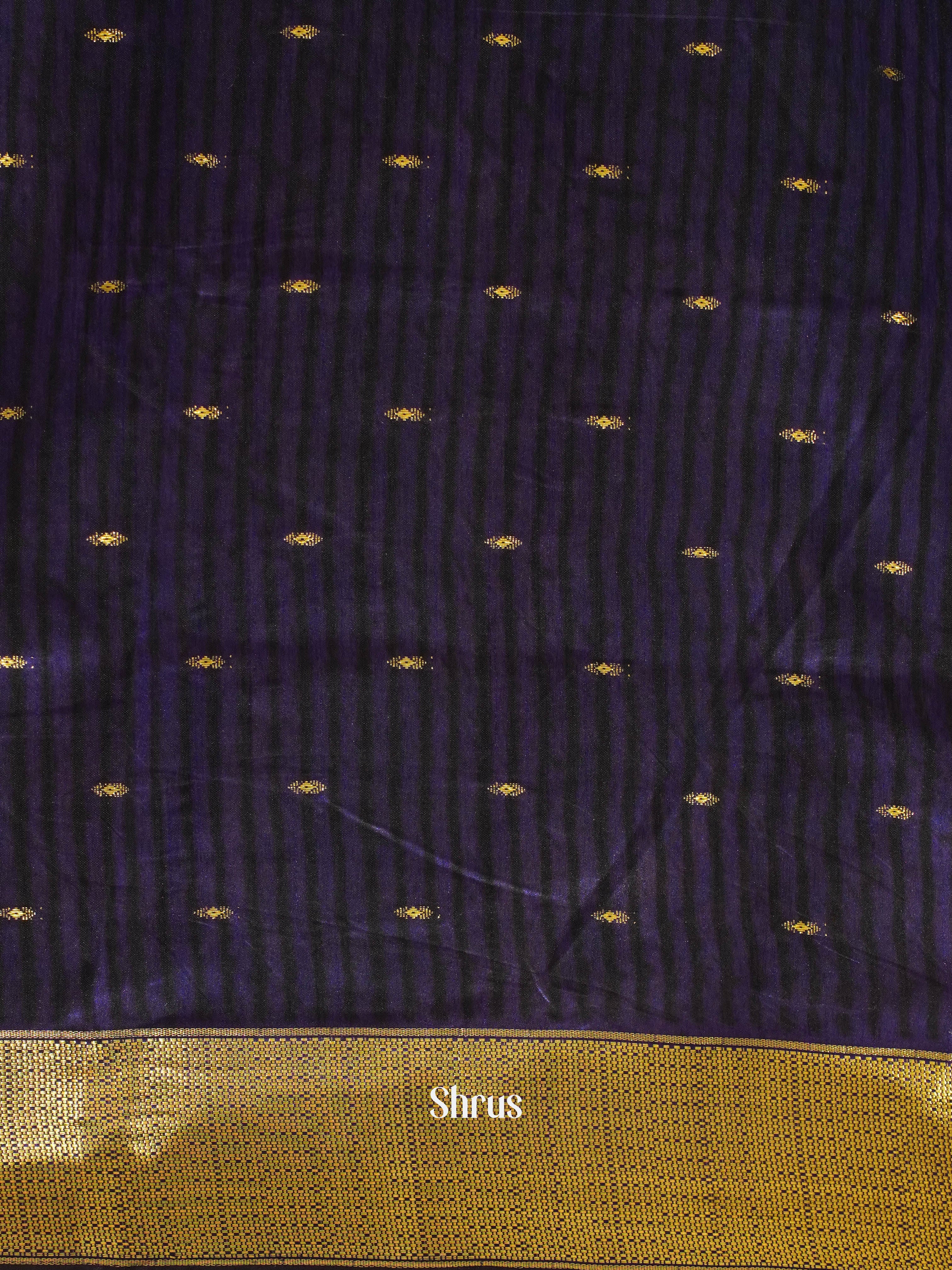 Blue & Purple - Semi Patola Saree - Shop on ShrusEternity.com