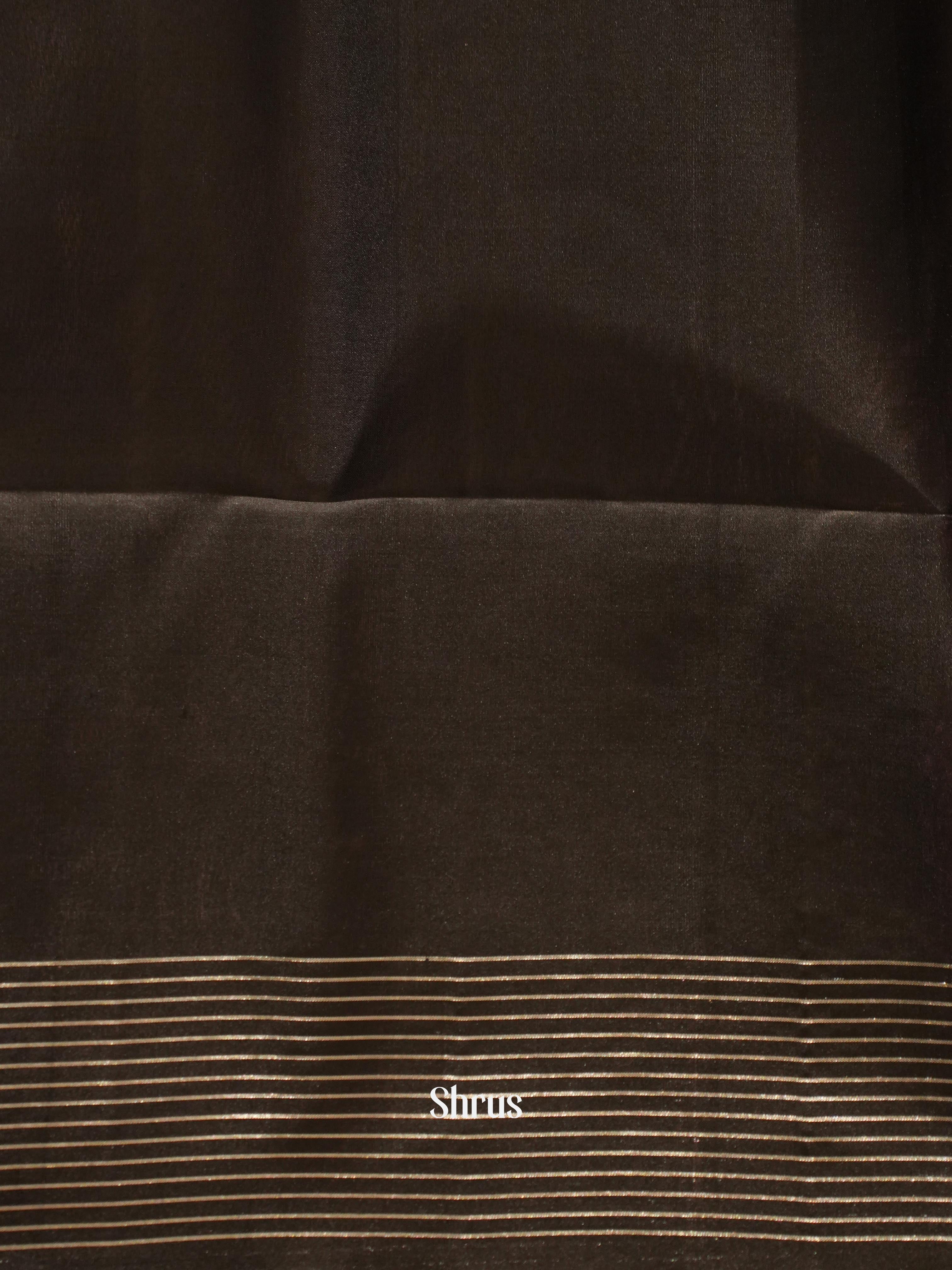 Purple & Black - Soft Silk Saree - Shop on ShrusEternity.com