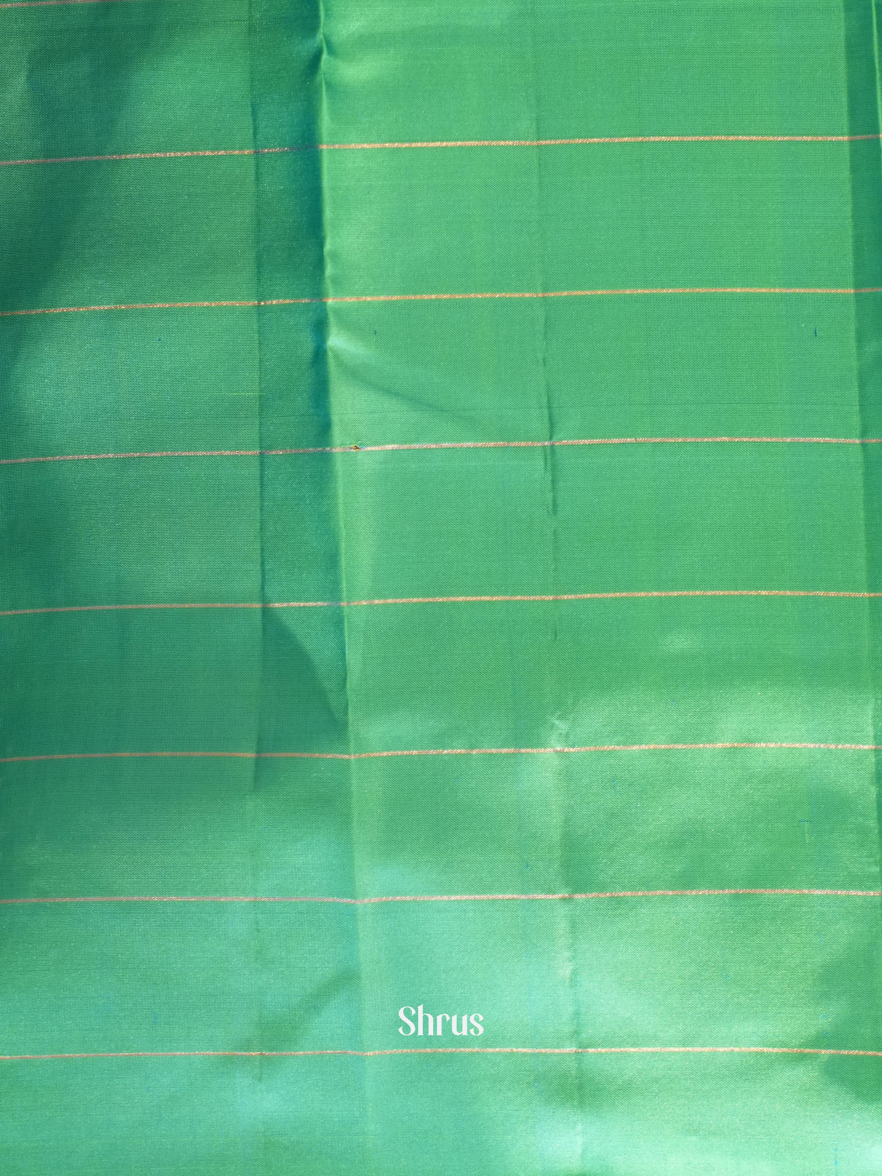 Blue & Green - Soft Silk Saree - Shop on ShrusEternity.com