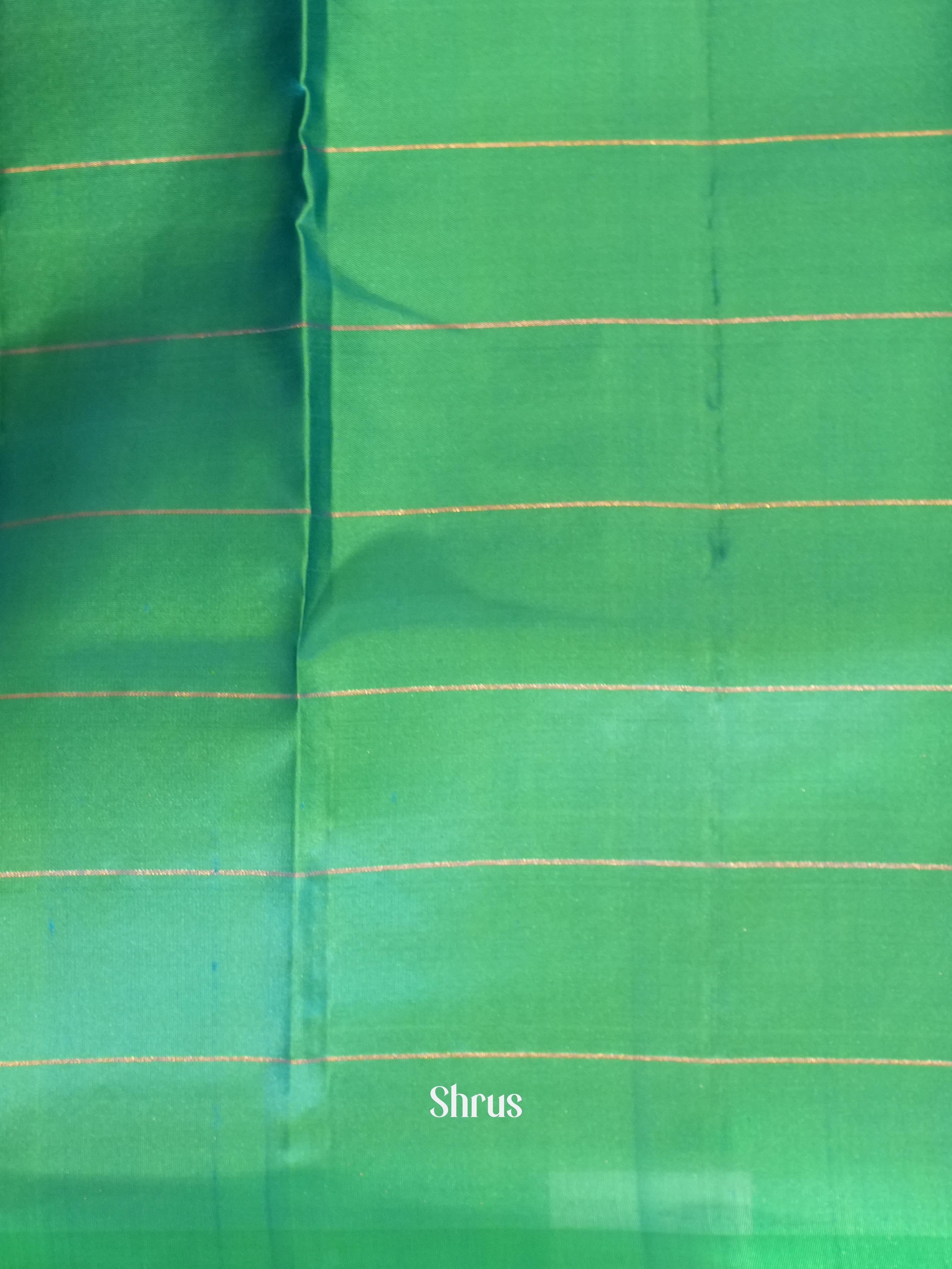 Brown & Green - Soft Silk Saree - Shop on ShrusEternity.com