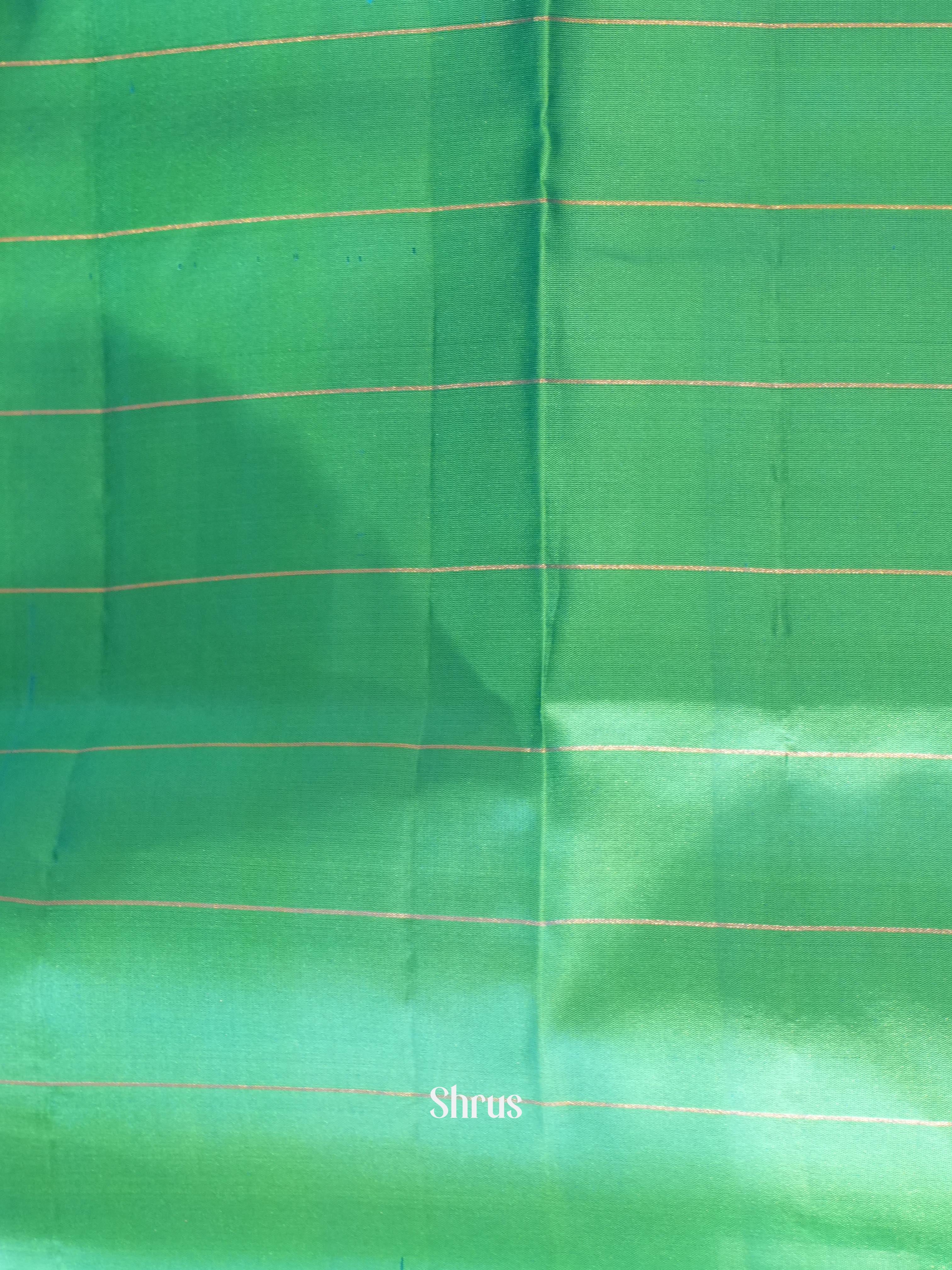 Violet & Green- Soft Silk Saree - Shop on ShrusEternity.com