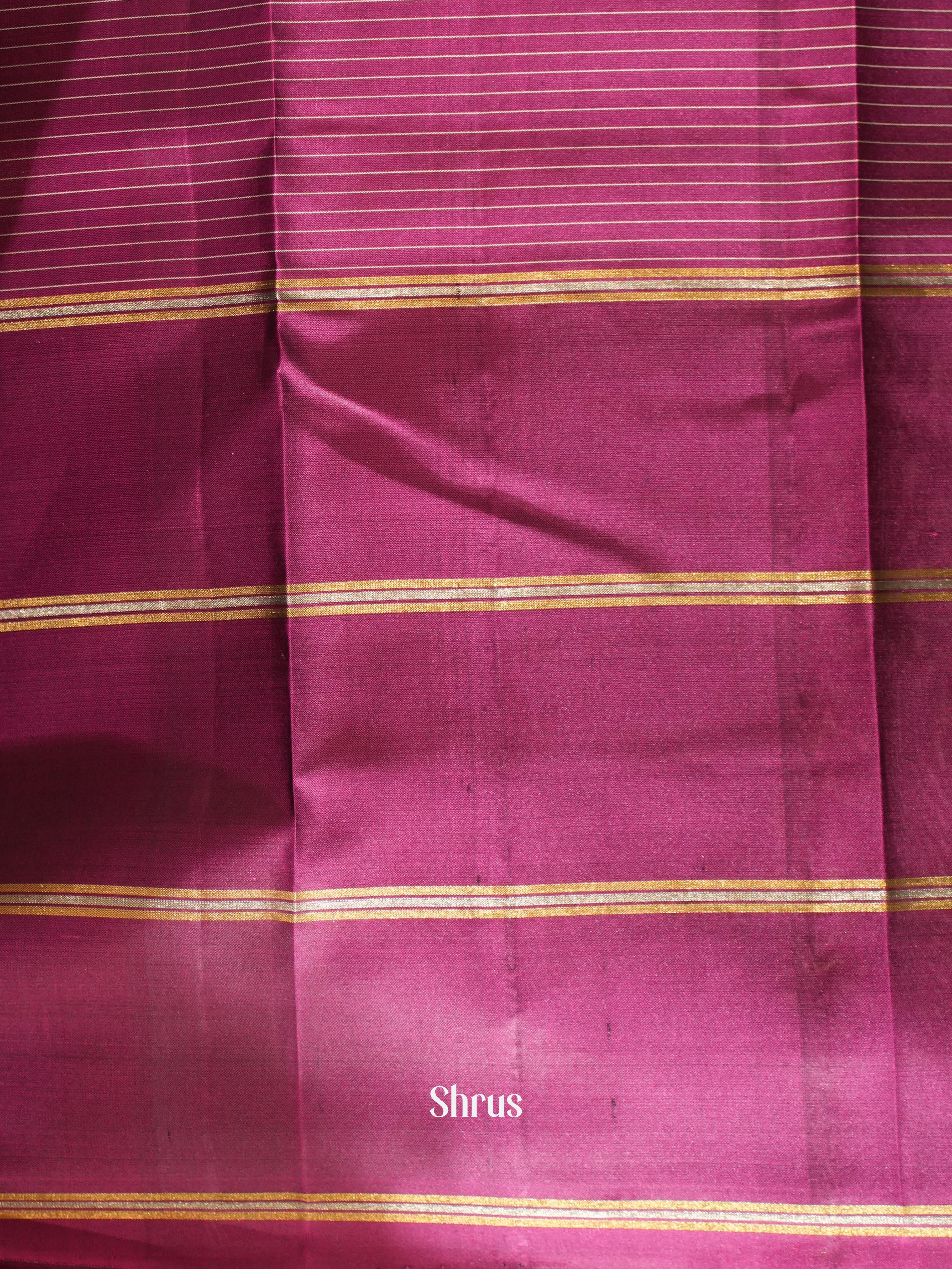 Blue & Purple - Soft Silk Saree - Shop on ShrusEternity.com