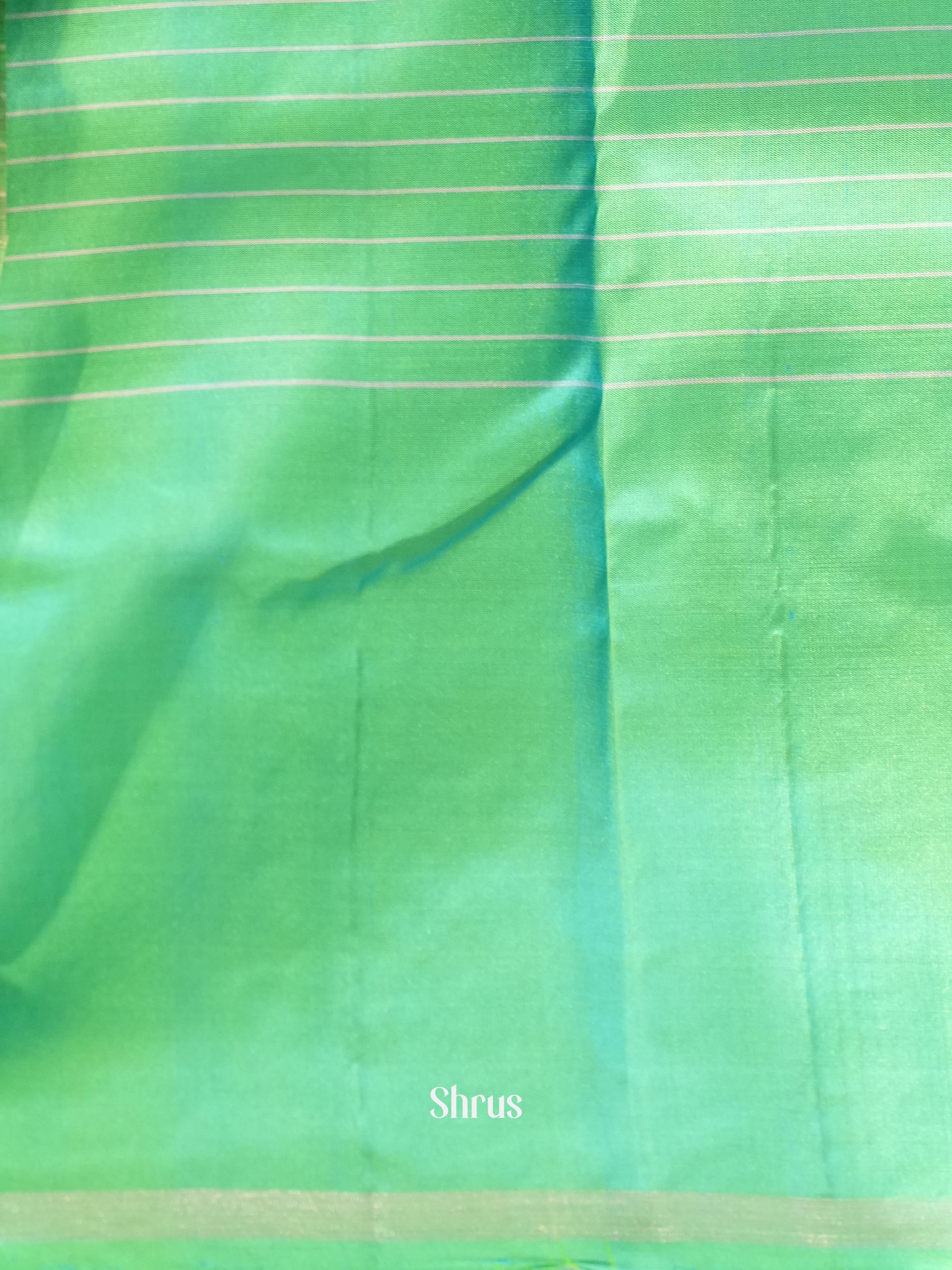 Purple & Teal - Soft Silk Saree - Shop on ShrusEternity.com