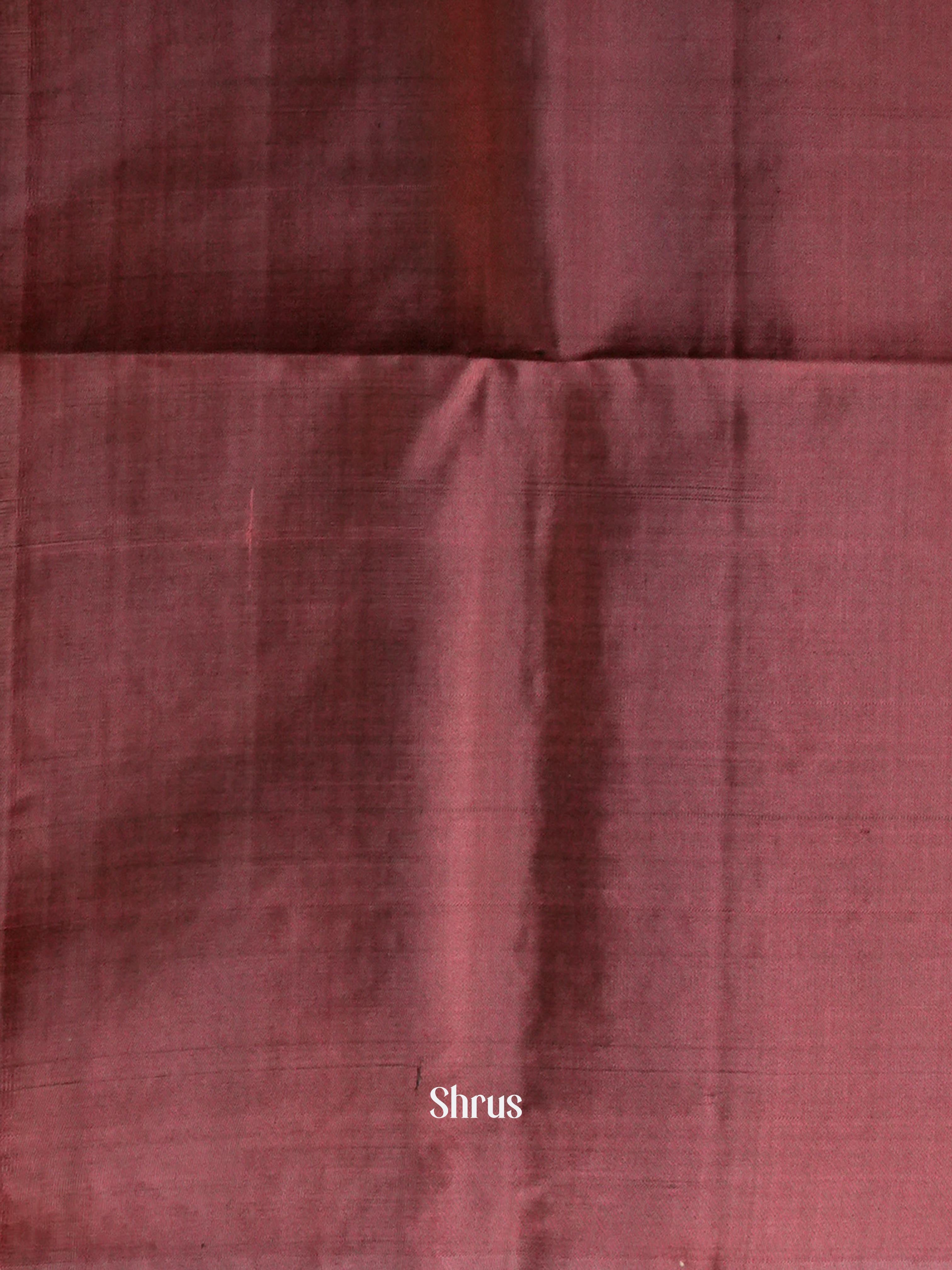 Violet & Brown - Soft Silk Saree-2