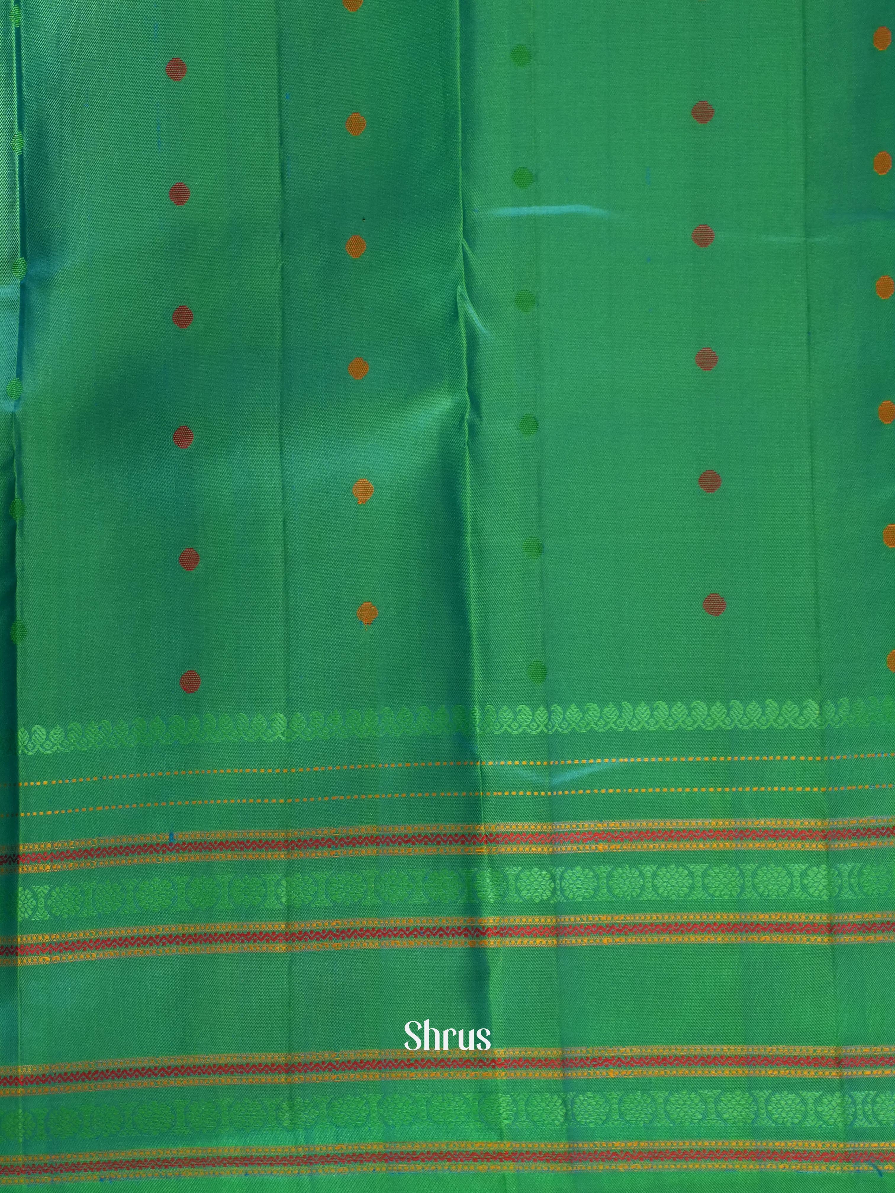 Green(Single Tone)- Soft Silk Saree - Shop on ShrusEternity.com
