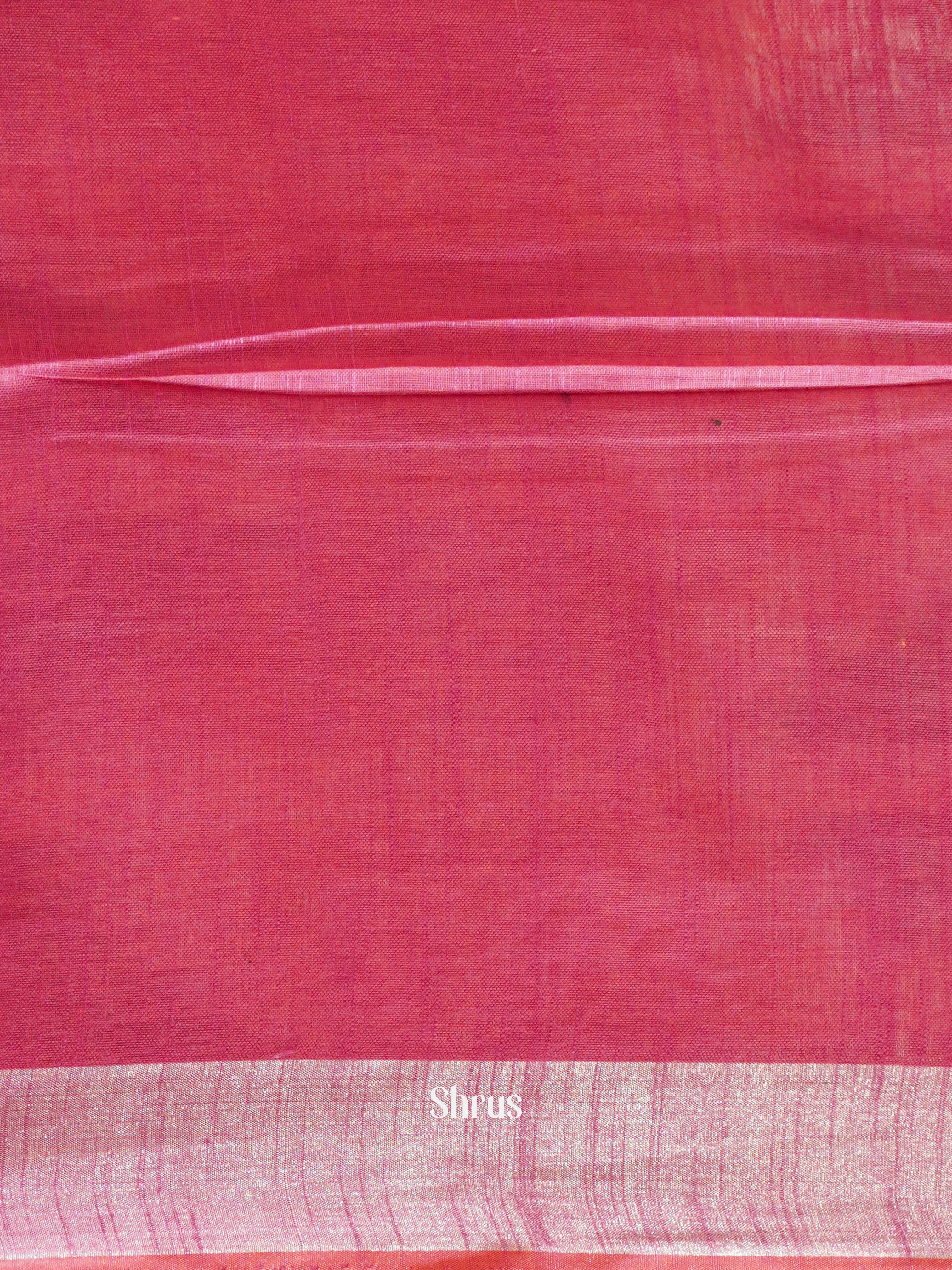 Peach & Pink- Semi Ikkat saree - Shop on ShrusEternity.com