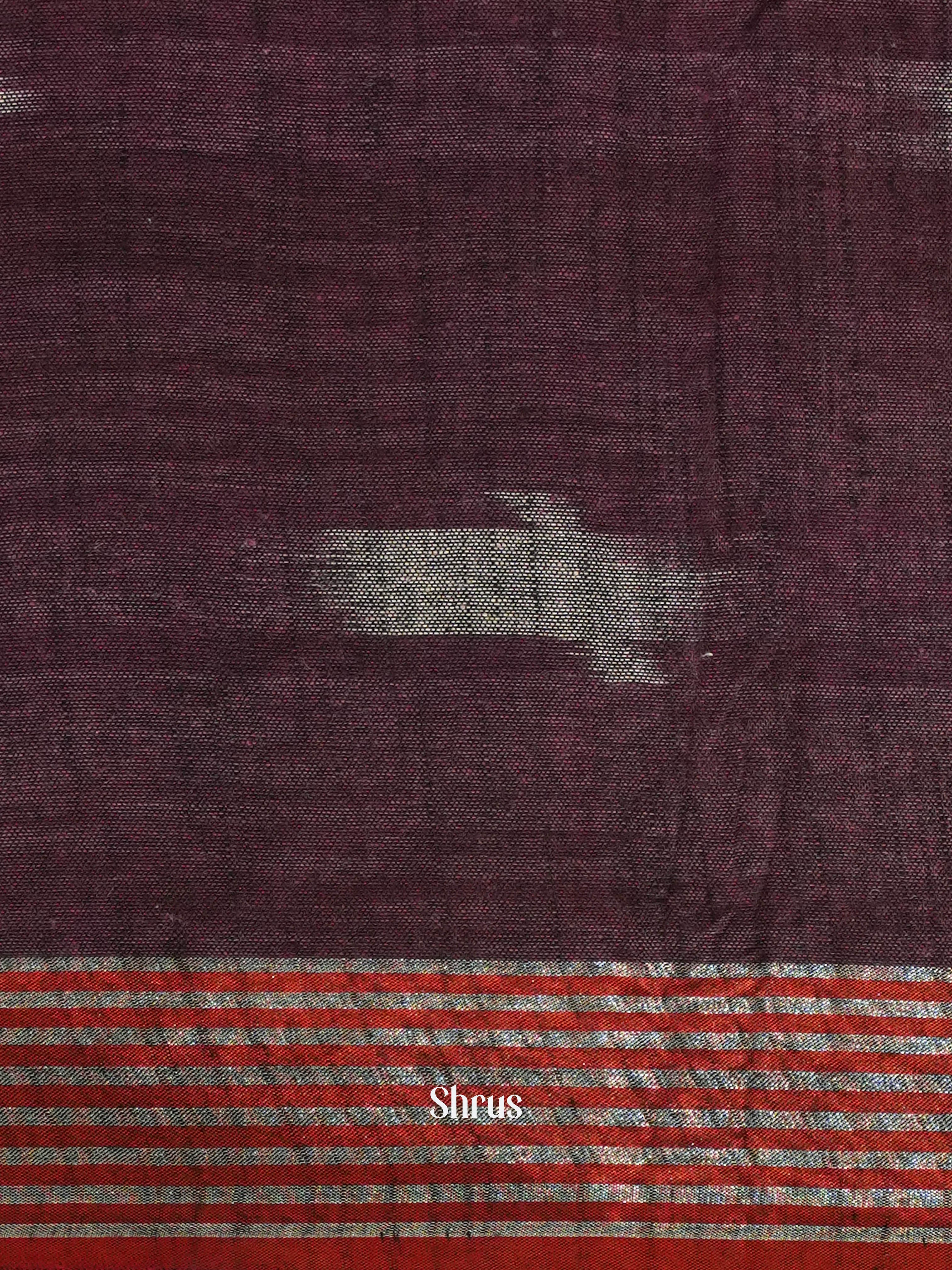 Blue & brown - Semi Ikkat saree - Shop on ShrusEternity.com