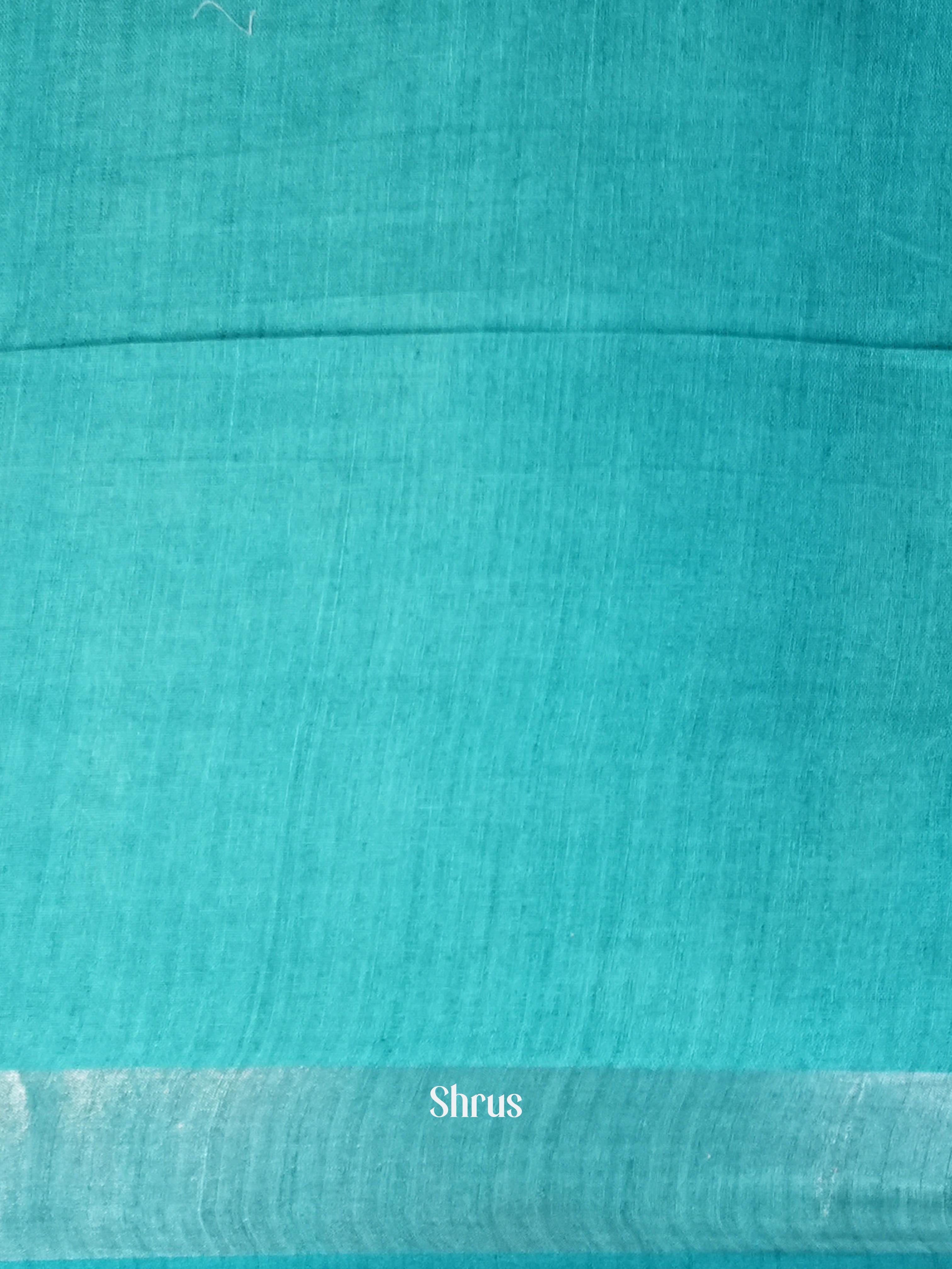 Pink & Teal - Semi Ikkat Saree - Shop on ShrusEternity.com