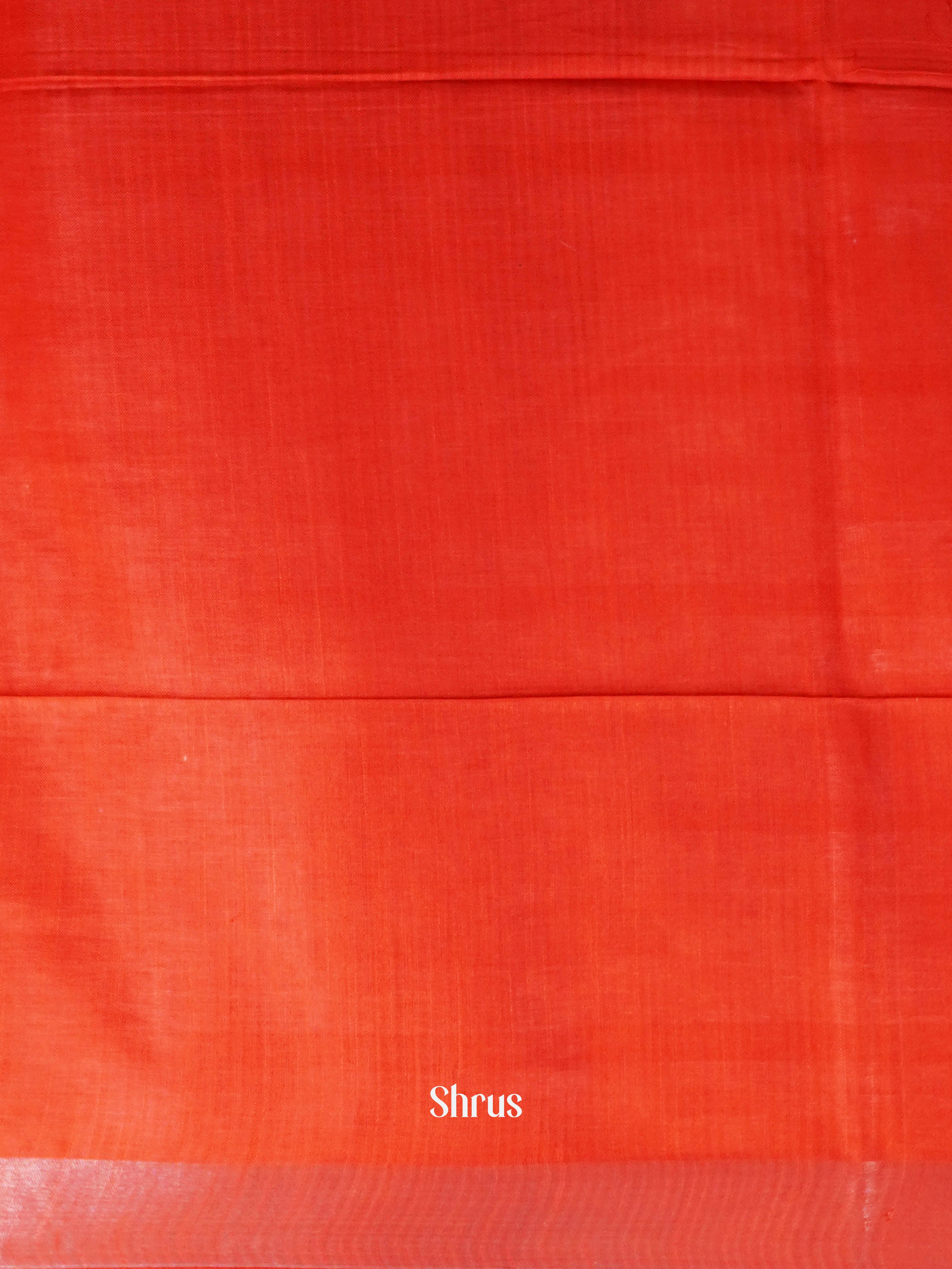 Green & Red - Semi Ikkat Saree - Shop on ShrusEternity.com