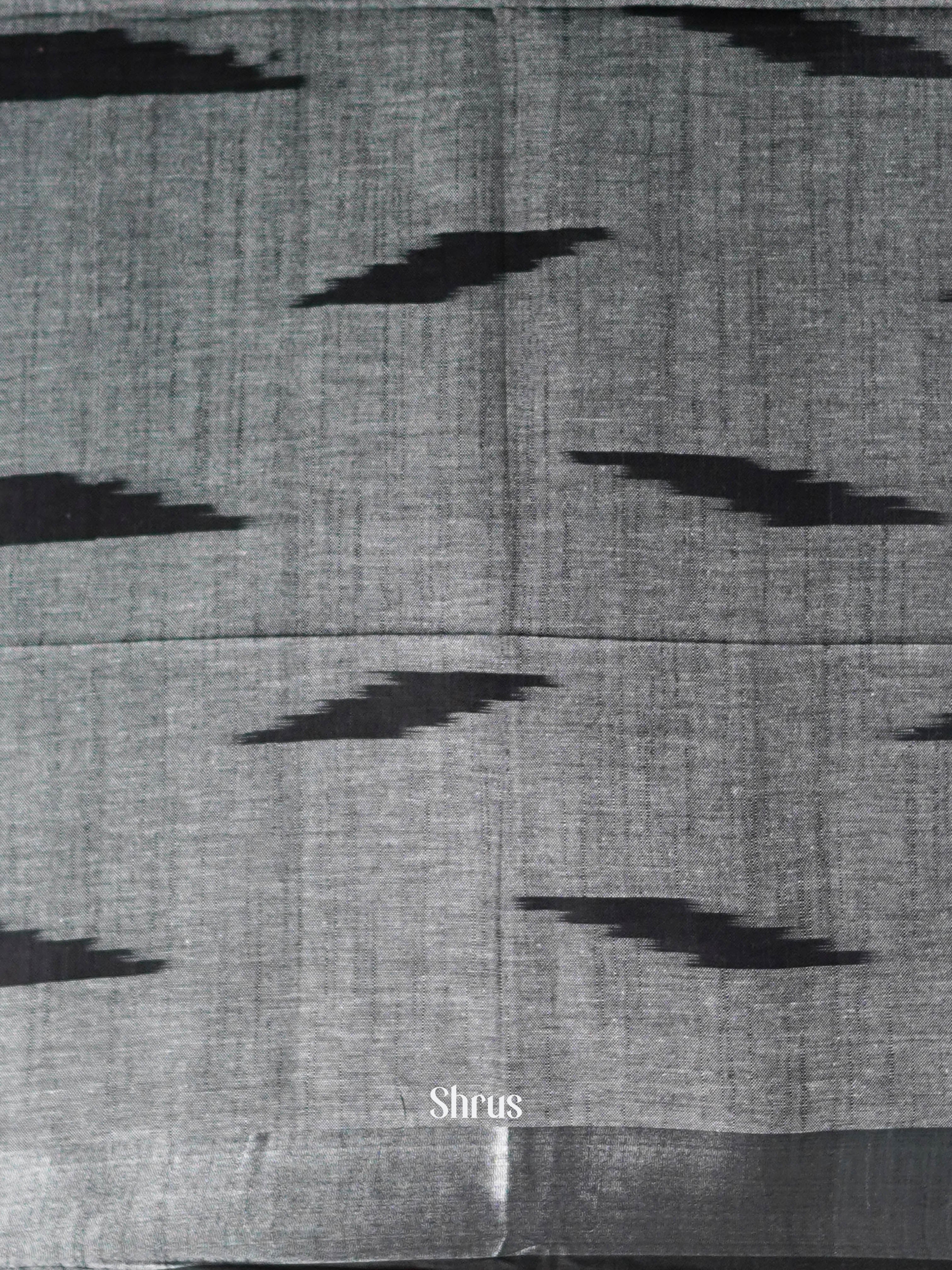 Blue & Black - Semi Ikkat Saree - Shop on ShrusEternity.com