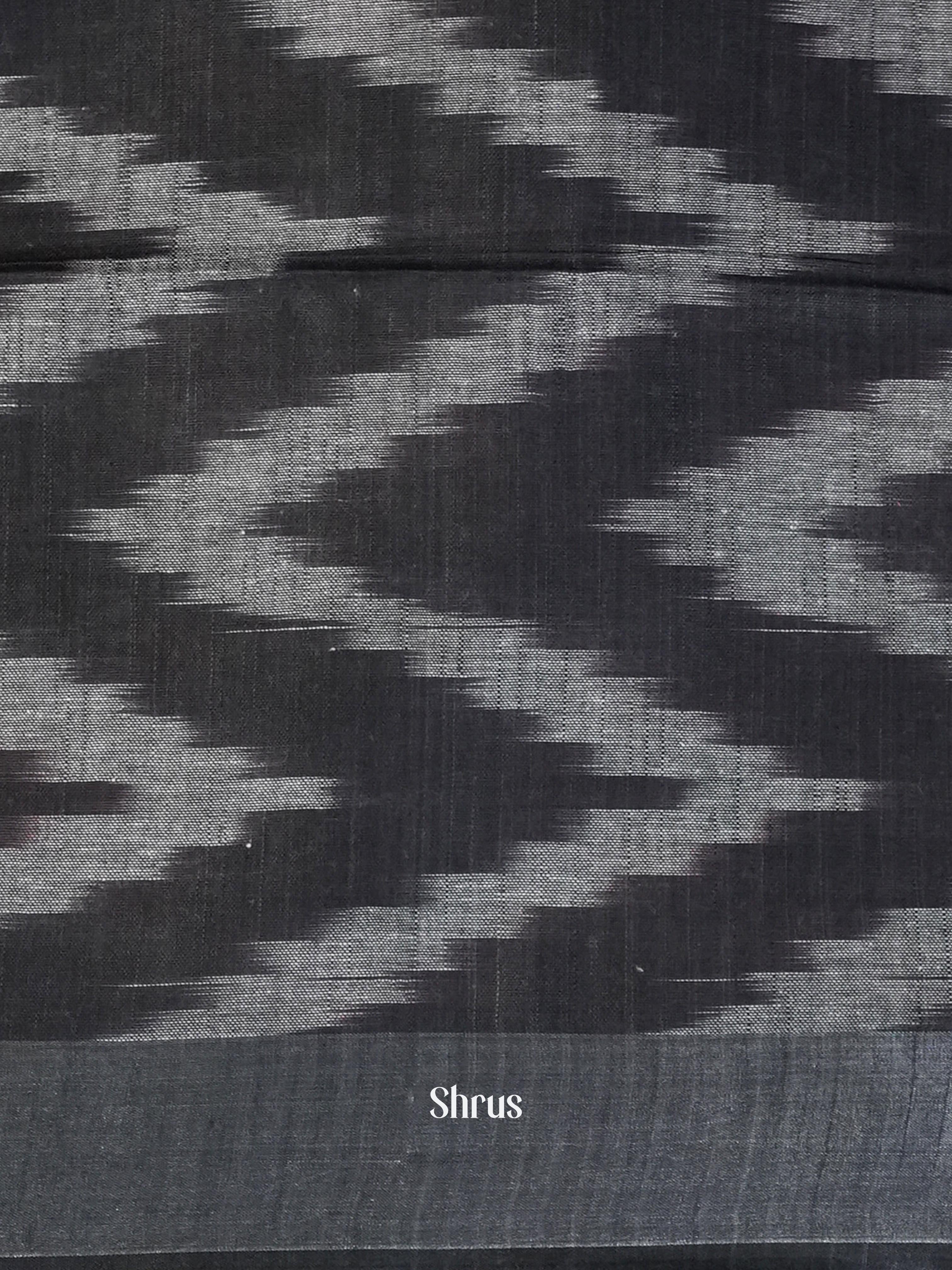 Cream & Grey - Semi Ikkat Saree - Shop on ShrusEternity.com