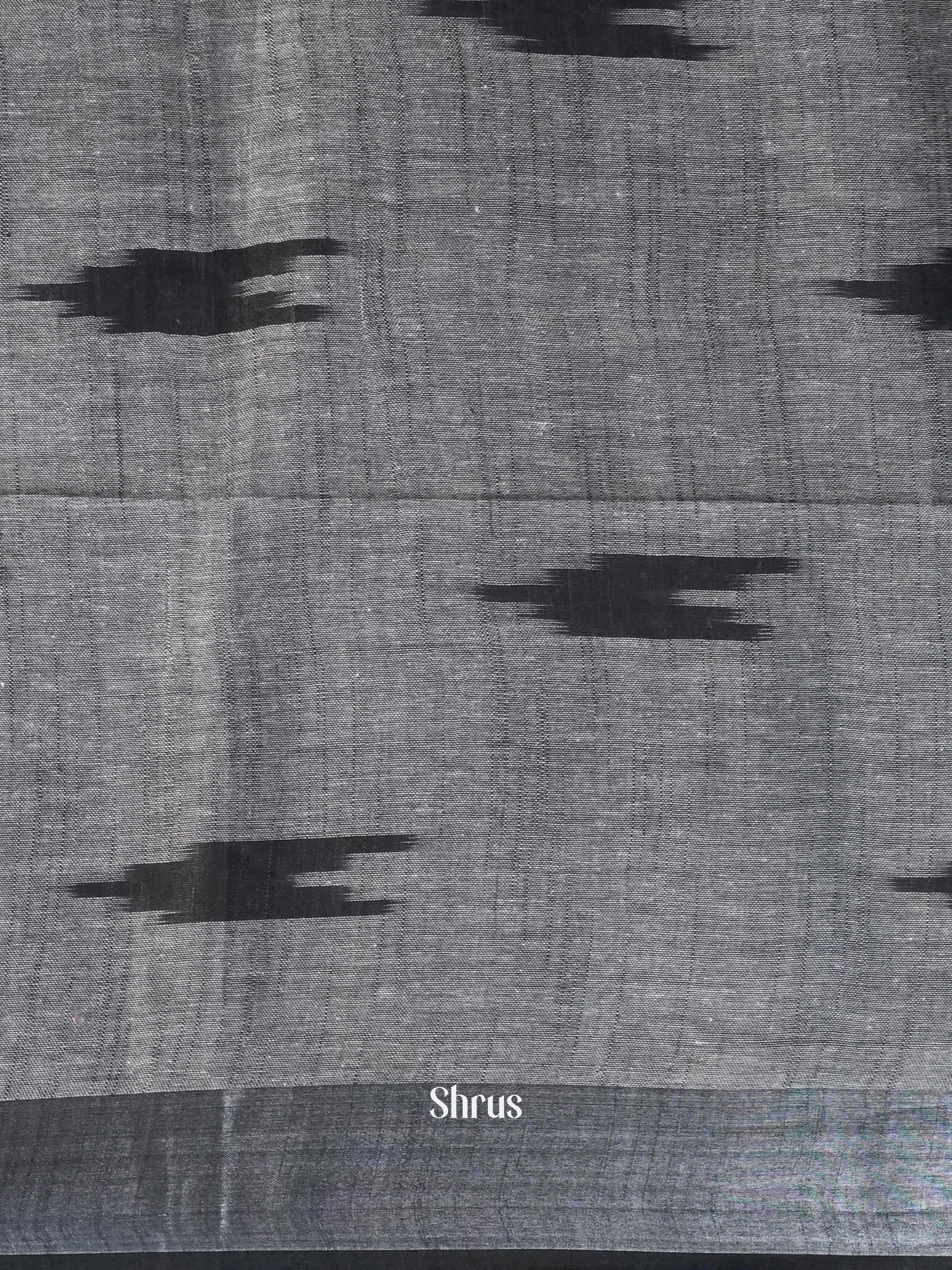 Lite Green & Grey- Semi Ikkat Saree - Shop on ShrusEternity.com