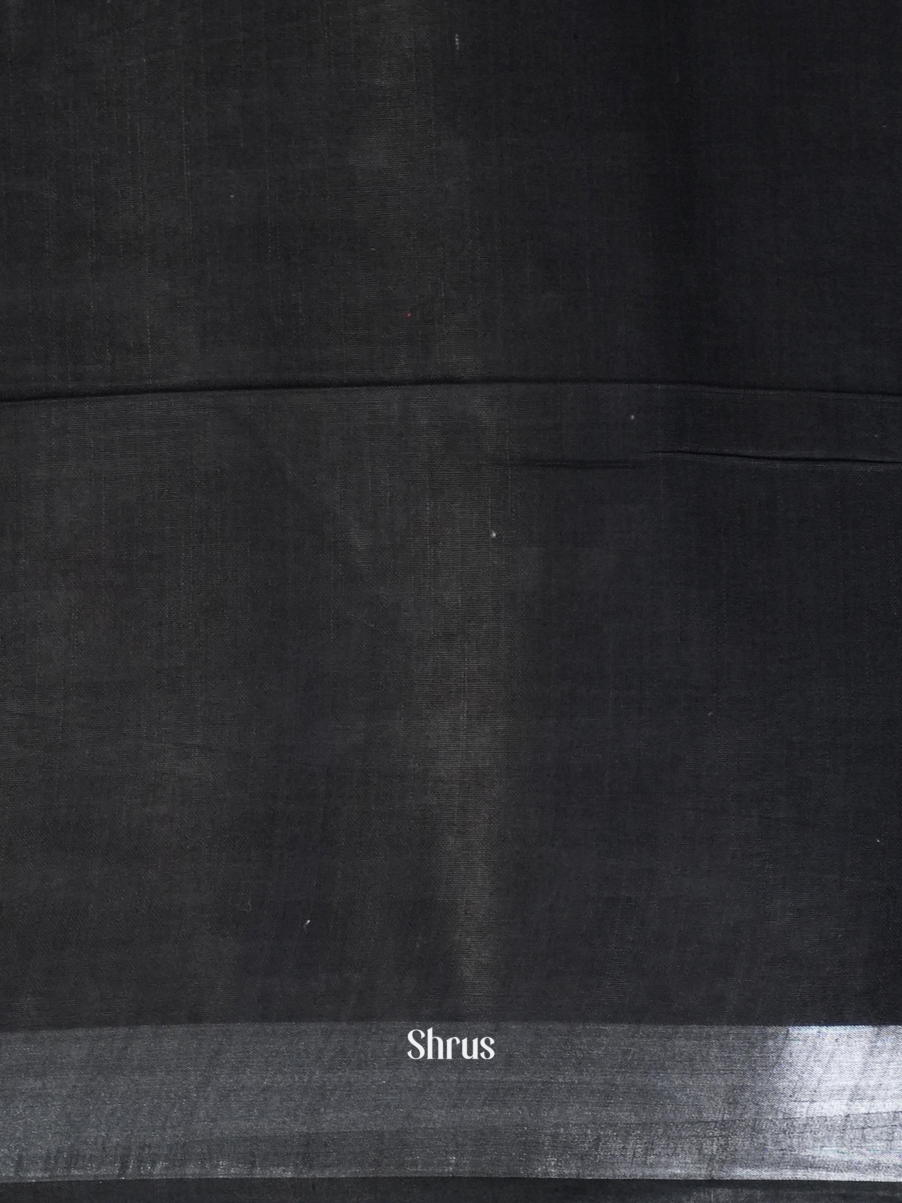 Grey & Black - Semi Ikkat Saree - Shop on ShrusEternity.com