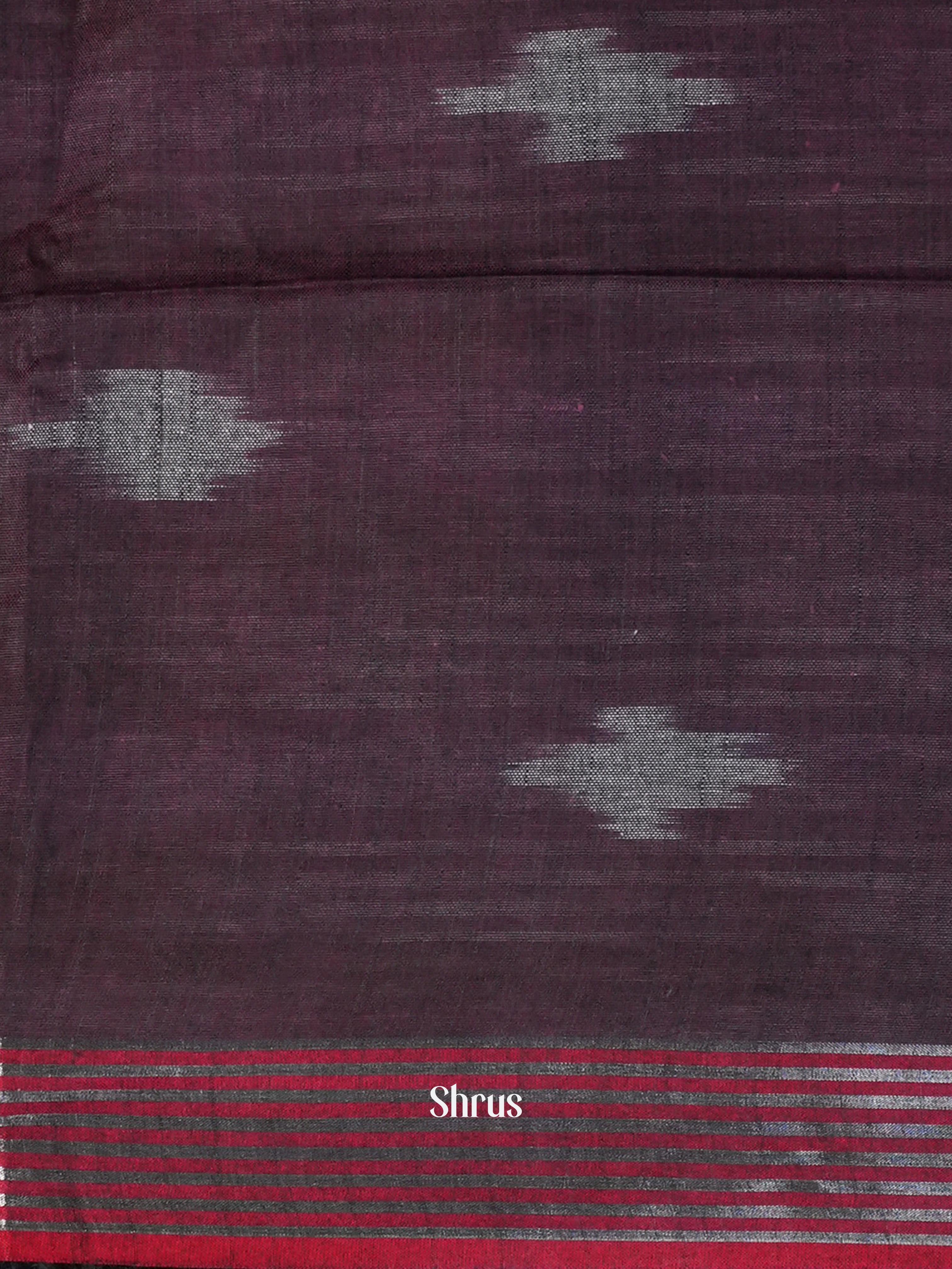 Brown & Purple - Semi Ikkat Saree - Shop on ShrusEternity.com