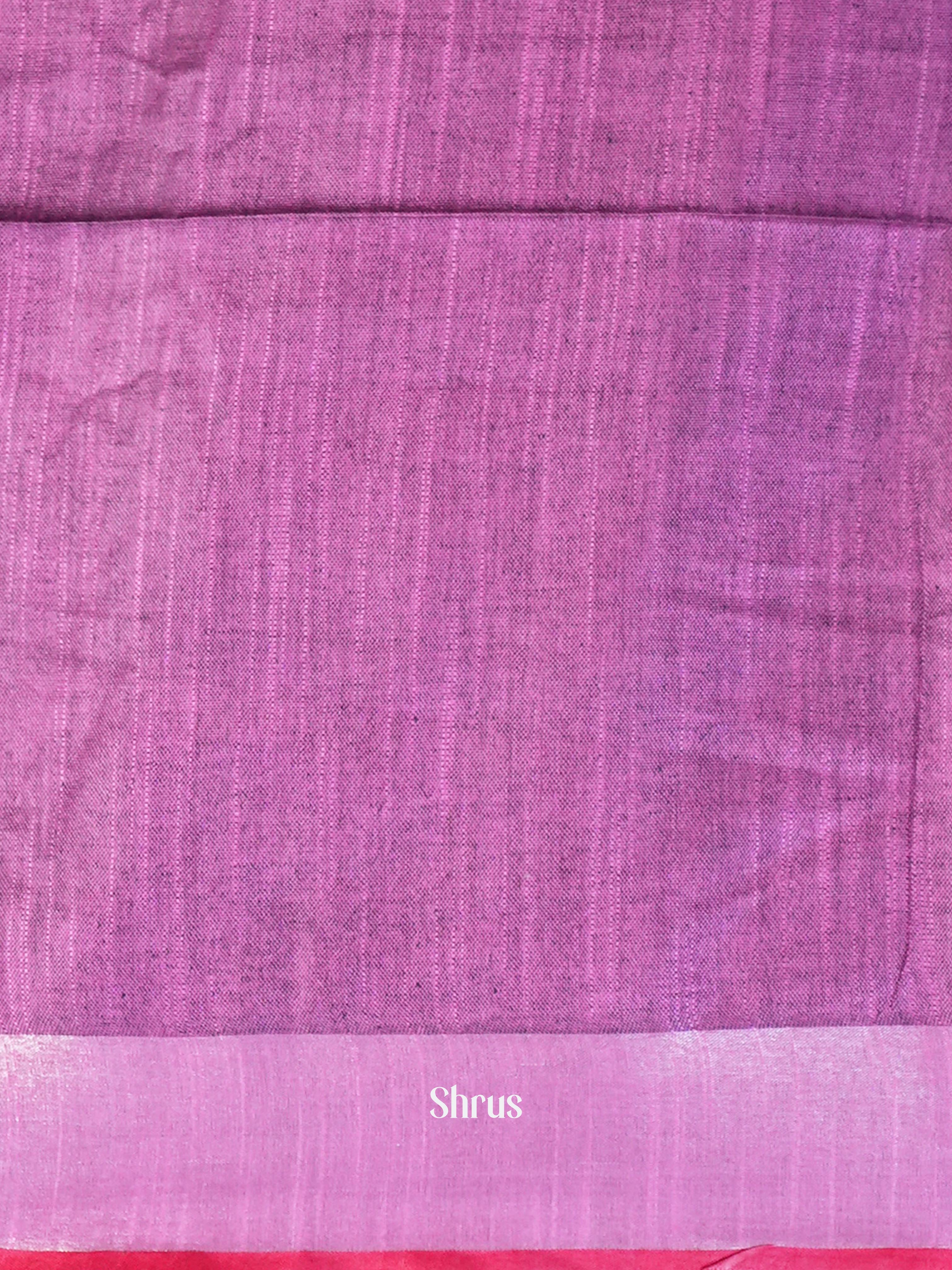 Blue & Pink - Semi Ikkat Saree - Shop on ShrusEternity.com