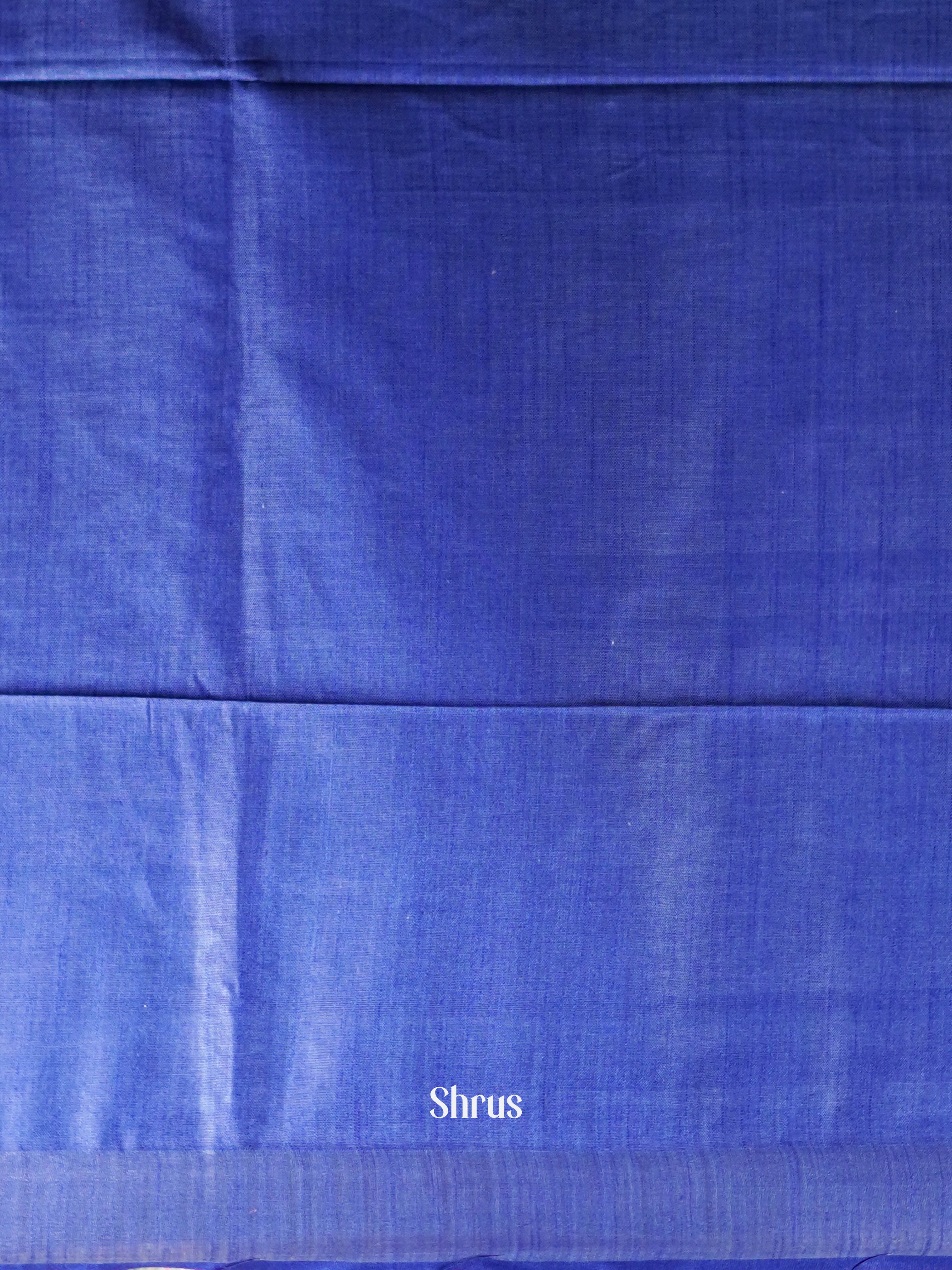Blue - Semi Ikkat Saree - Shop on ShrusEternity.com