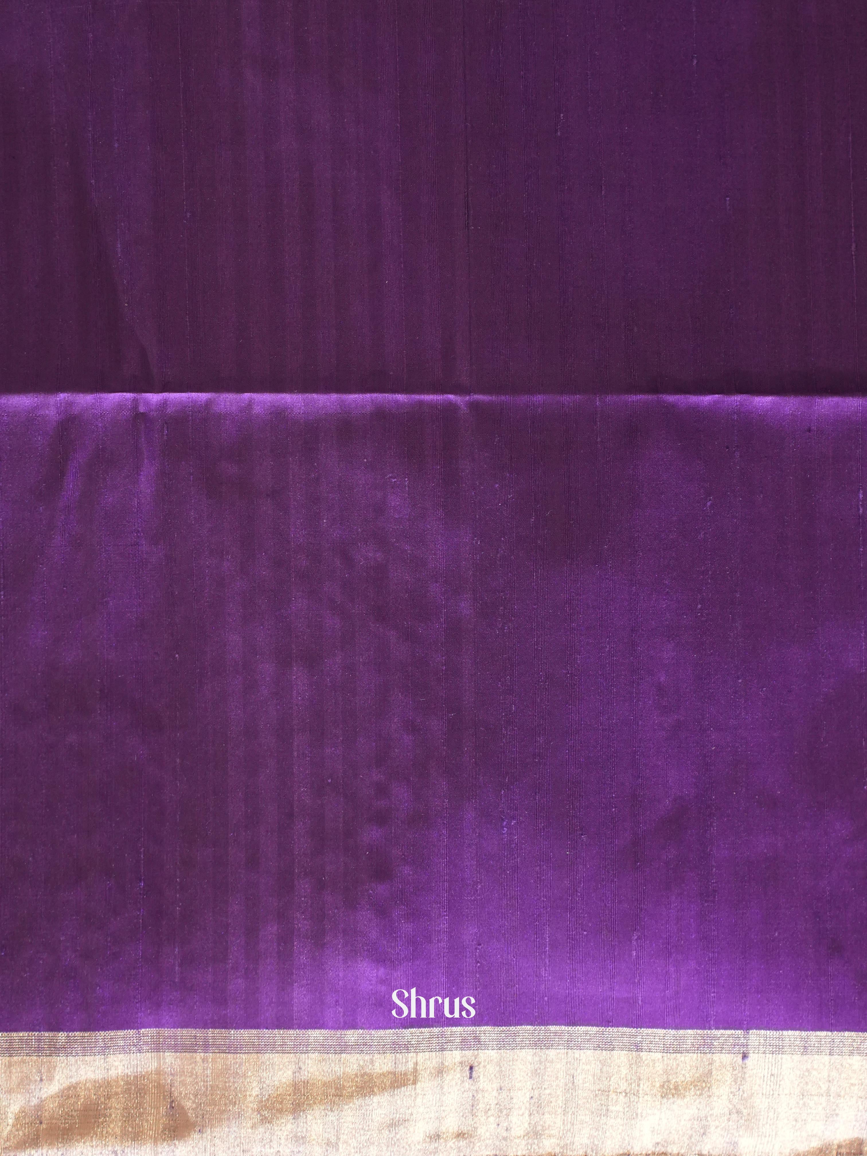 Violet(Single Tone)- Soft Silk Saree - Shop on ShrusEternity.com