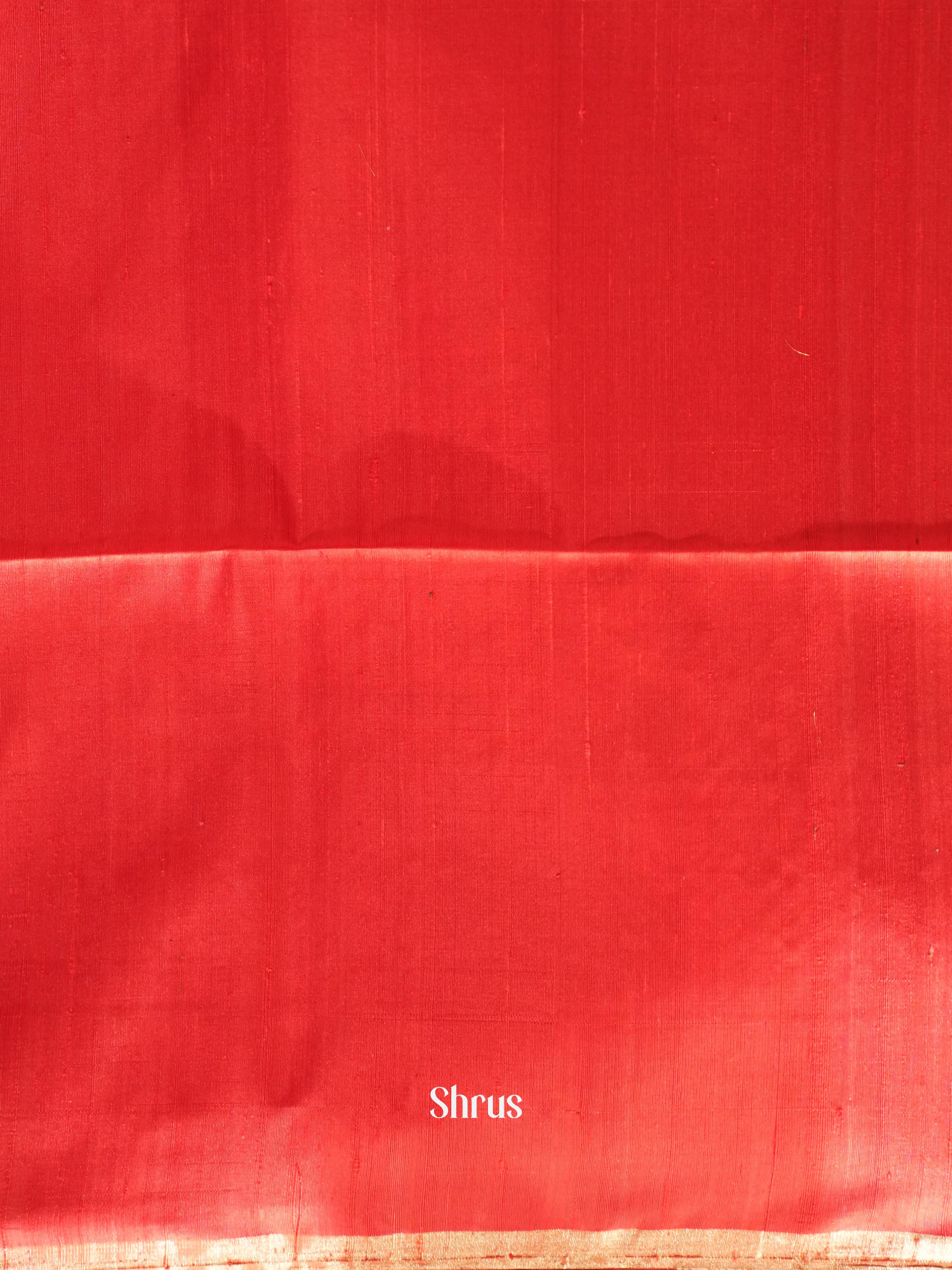 Green & Red - Soft Silk Saree - Shop on ShrusEternity.com