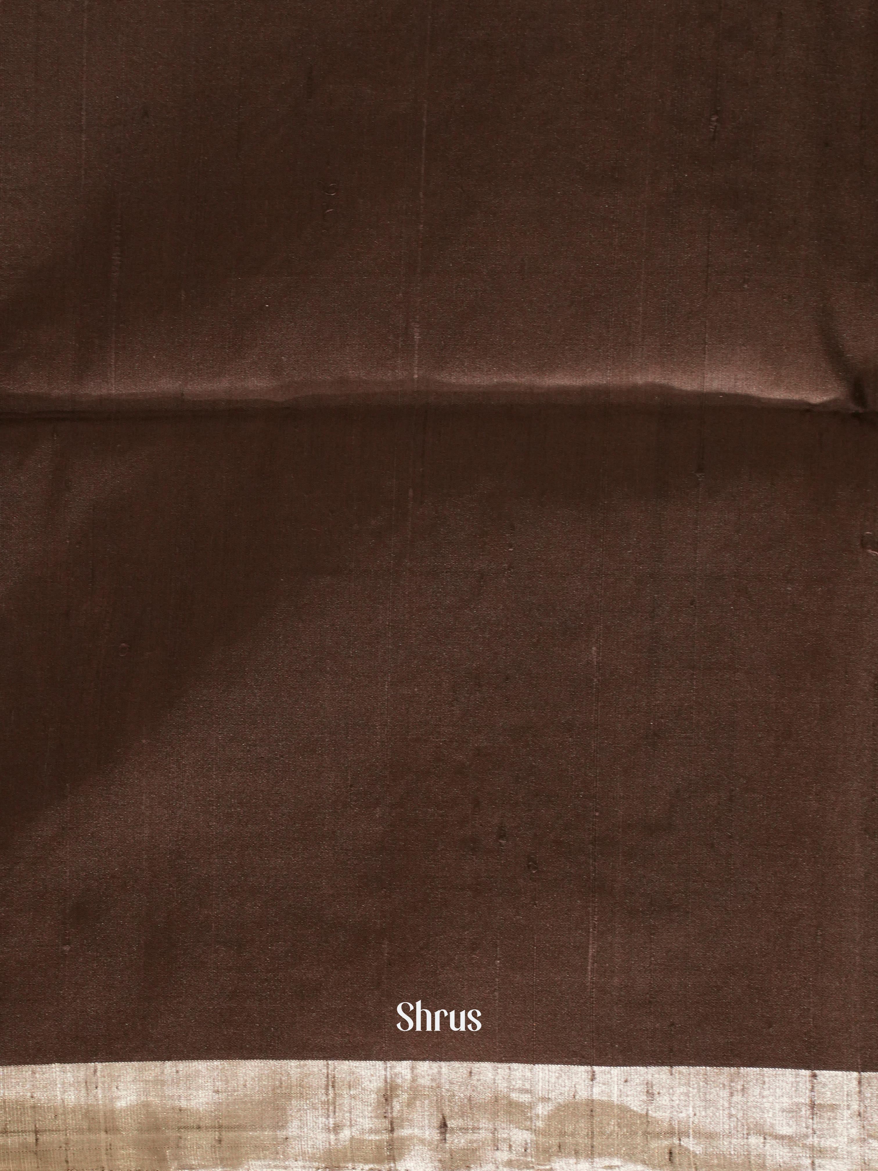 Brown(Single Tone) - Soft Silk Saree - Shop on ShrusEternity.com