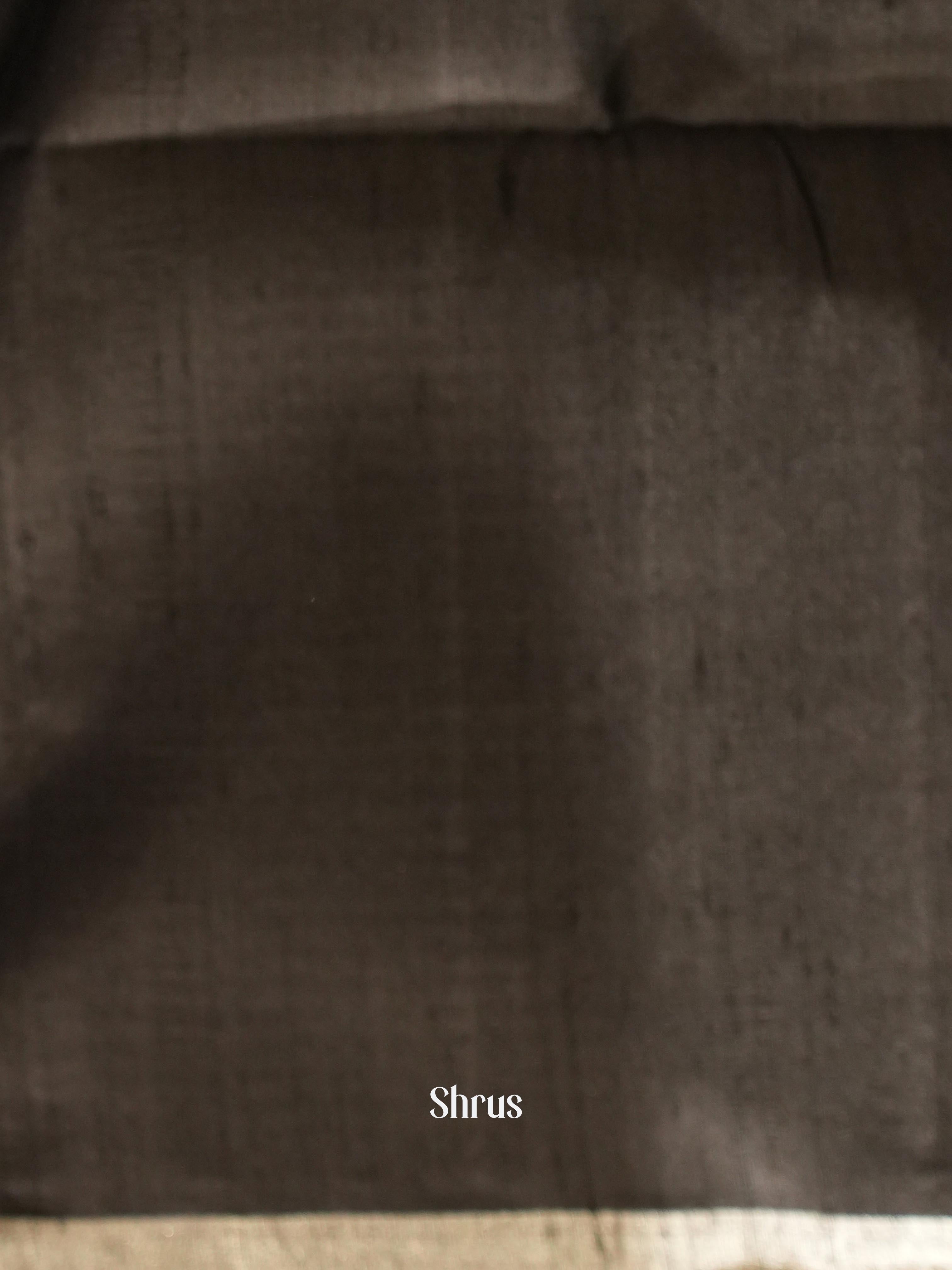 Black(Single Tone) - Soft Silk Saree-2