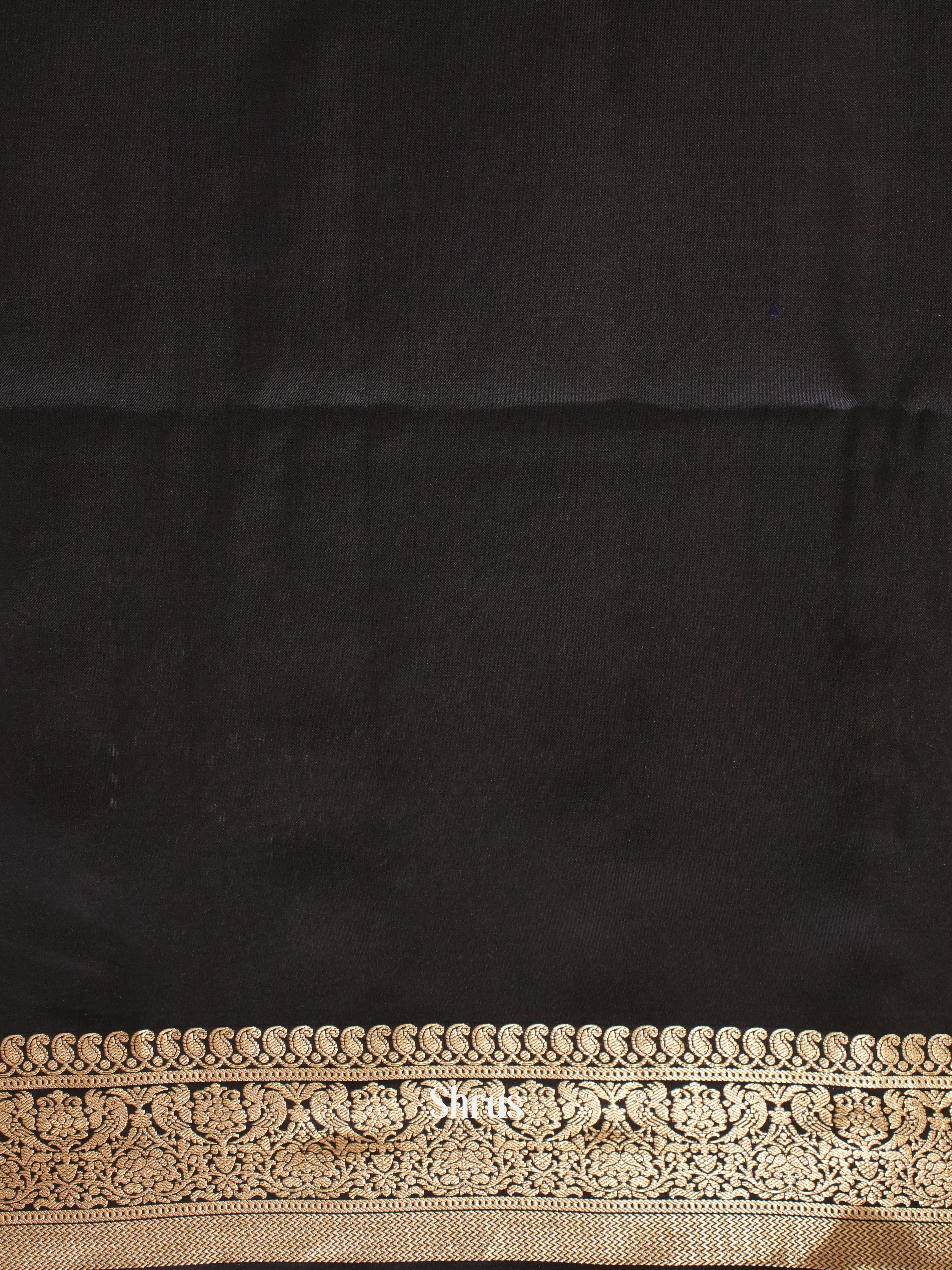 Black(Single Tone) - Soft Silk Saree - Shop on ShrusEternity.com