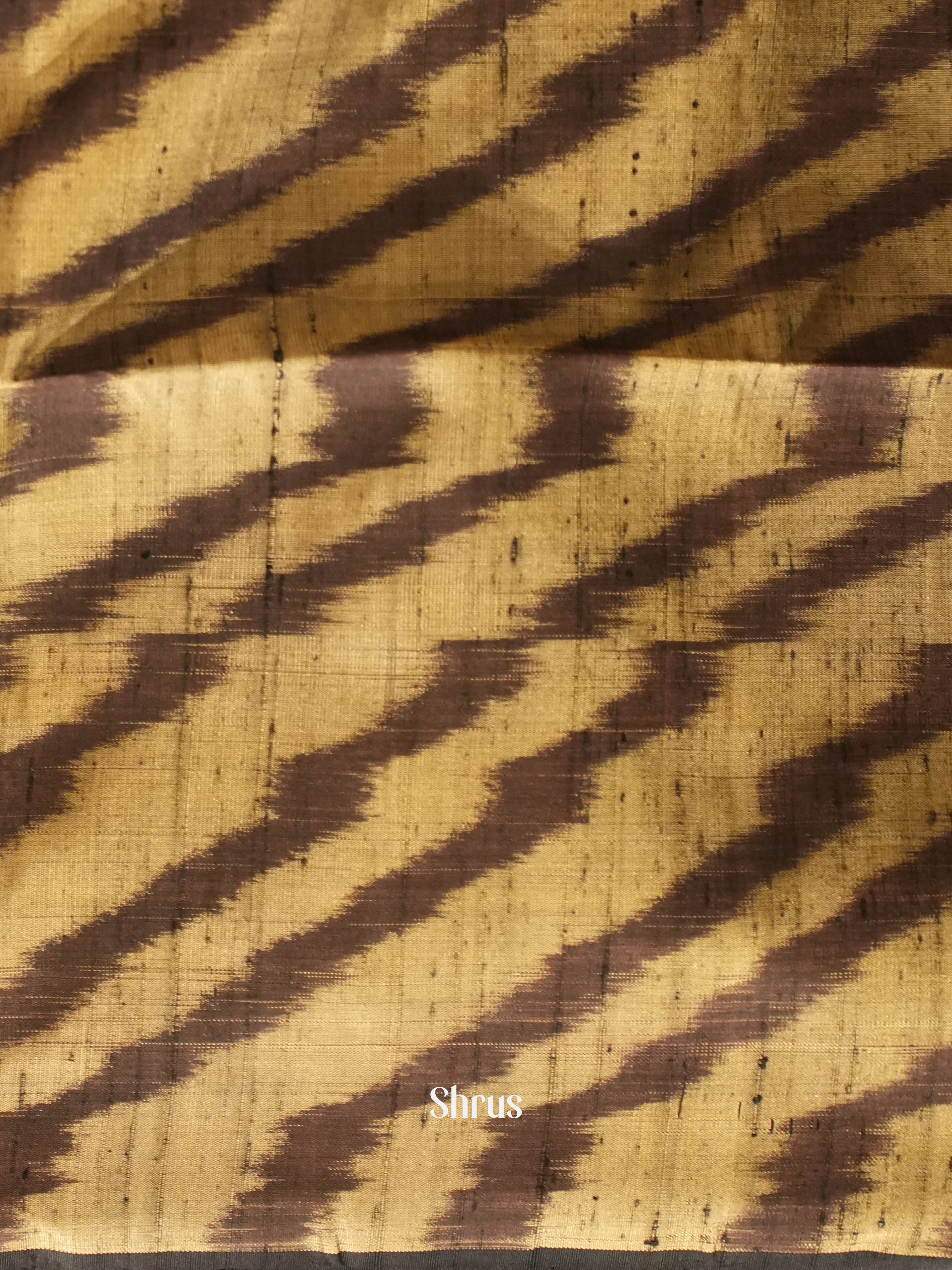 Maroon & Cream - Kanchi Border Soft Silk Saree - Shop on ShrusEternity.com