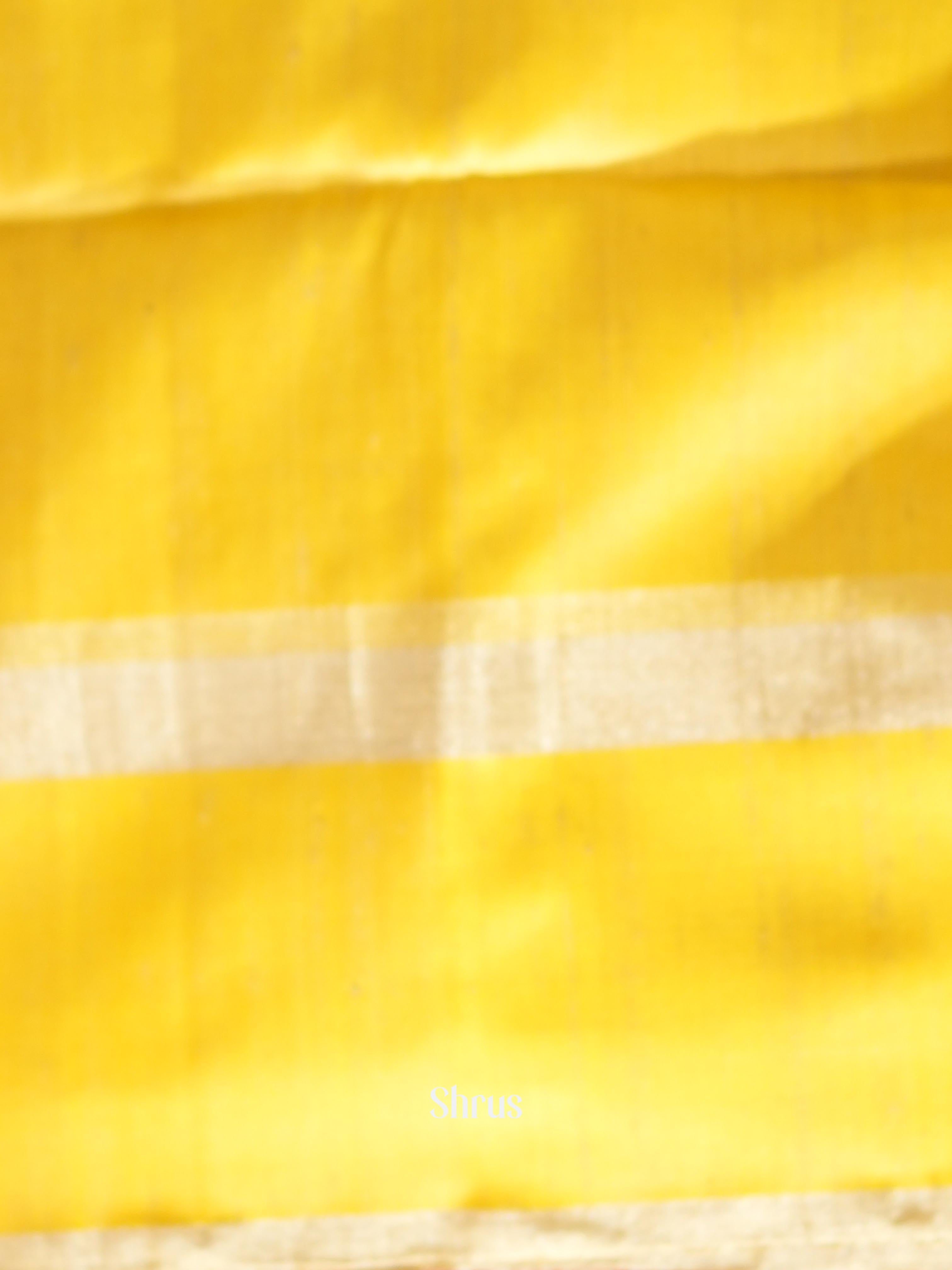 Green & Yellow - Kanchi Border Soft Silk Saree - Shop on ShrusEternity.com