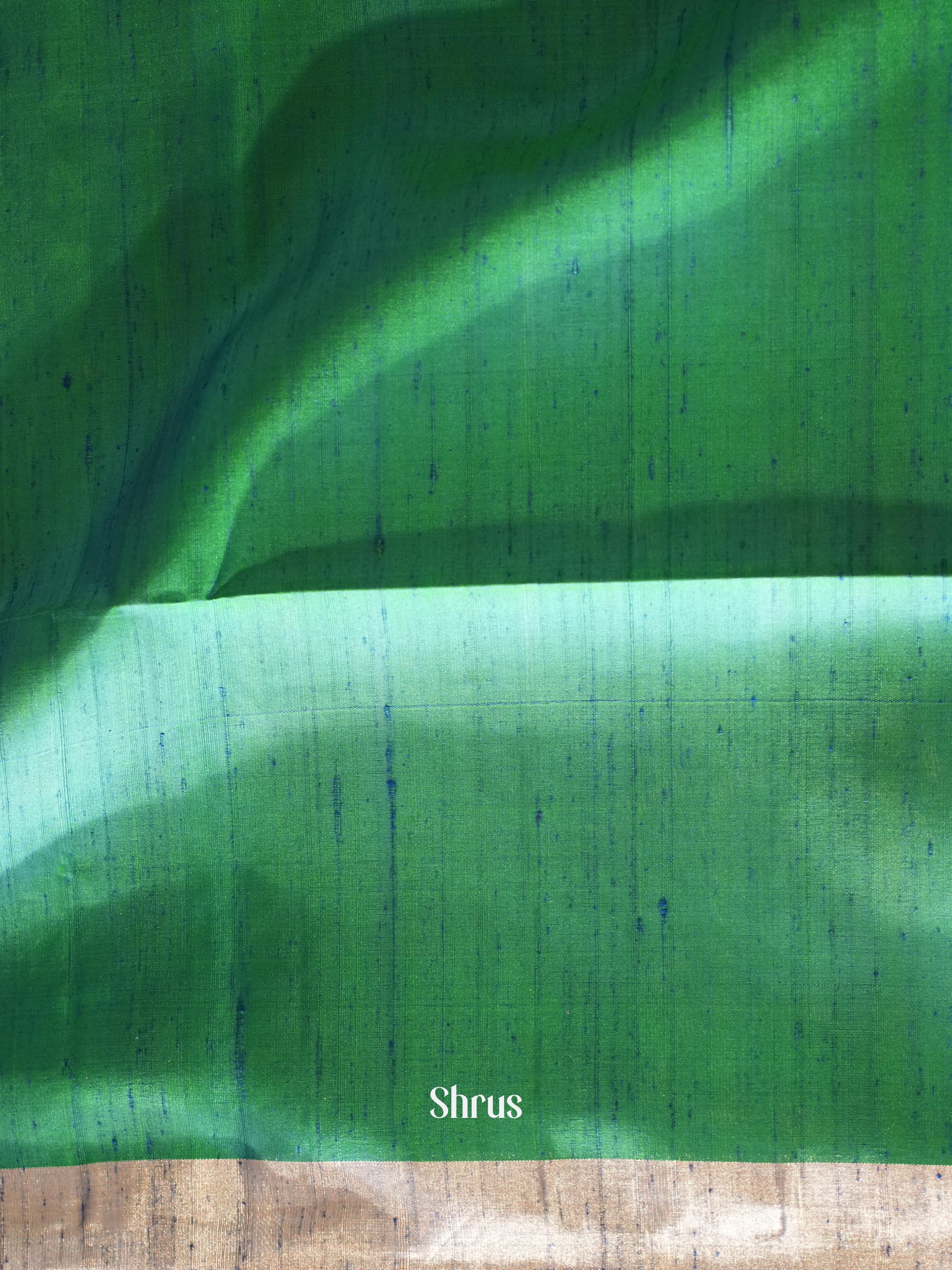 Violet & Green - Soft Silk Saree - Shop on ShrusEternity.com