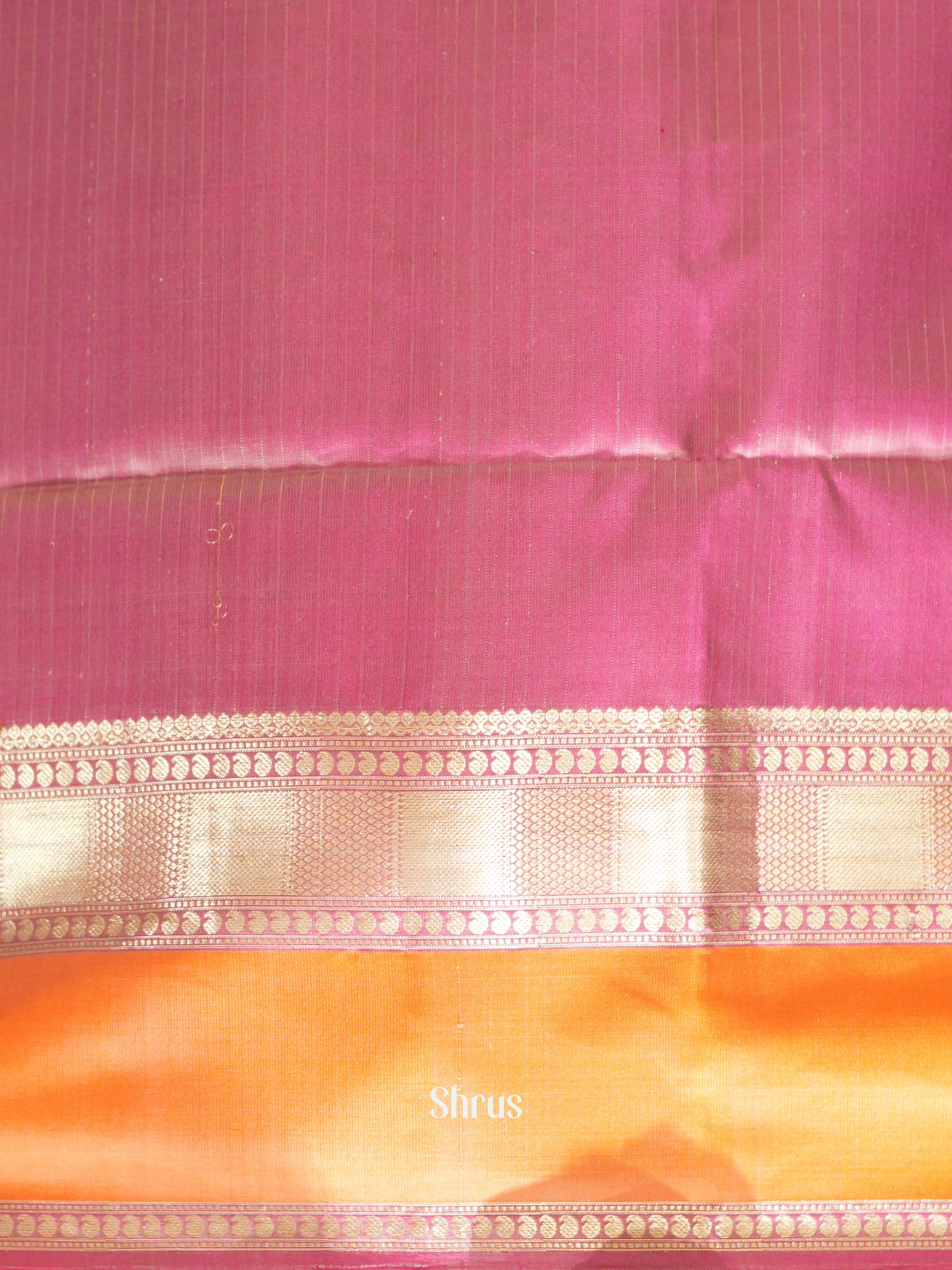 Green & Onion pink - Soft Silk Saree - Shop on ShrusEternity.com