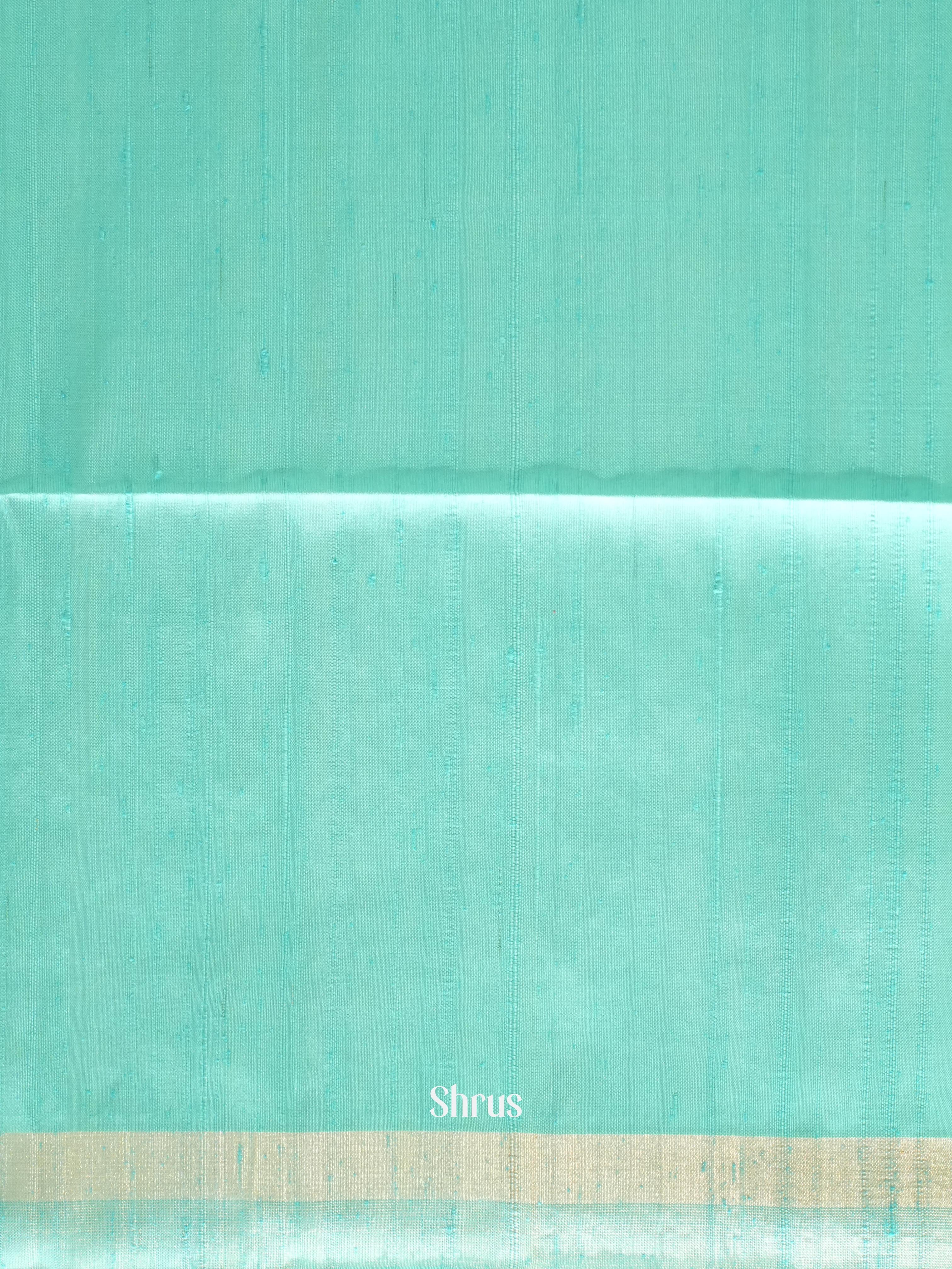 Teal(Single Tone)- Soft Silk Saree - Shop on ShrusEternity.com