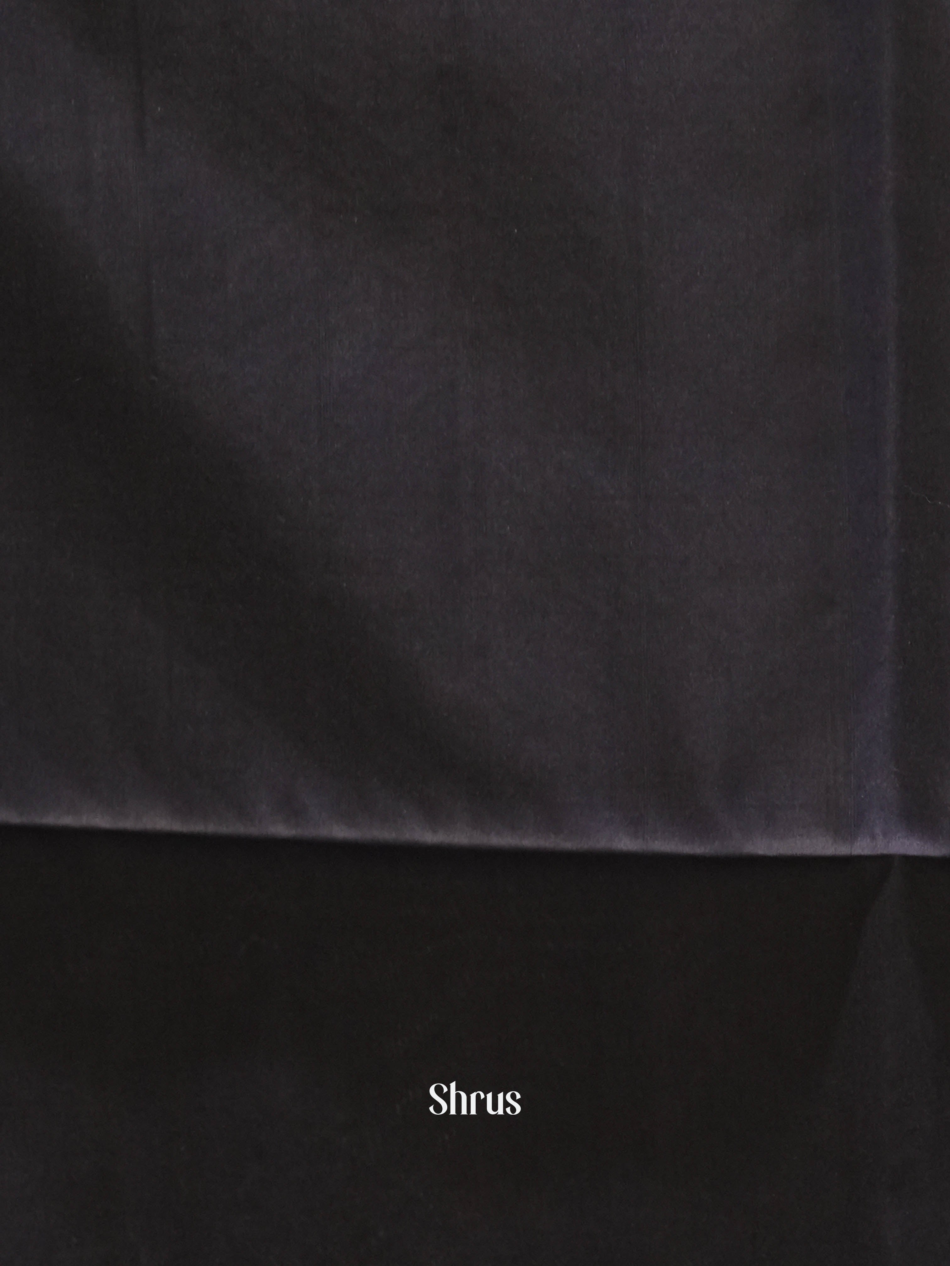 Black(Single Tone)- Soft Silk Saree - Shop on ShrusEternity.com