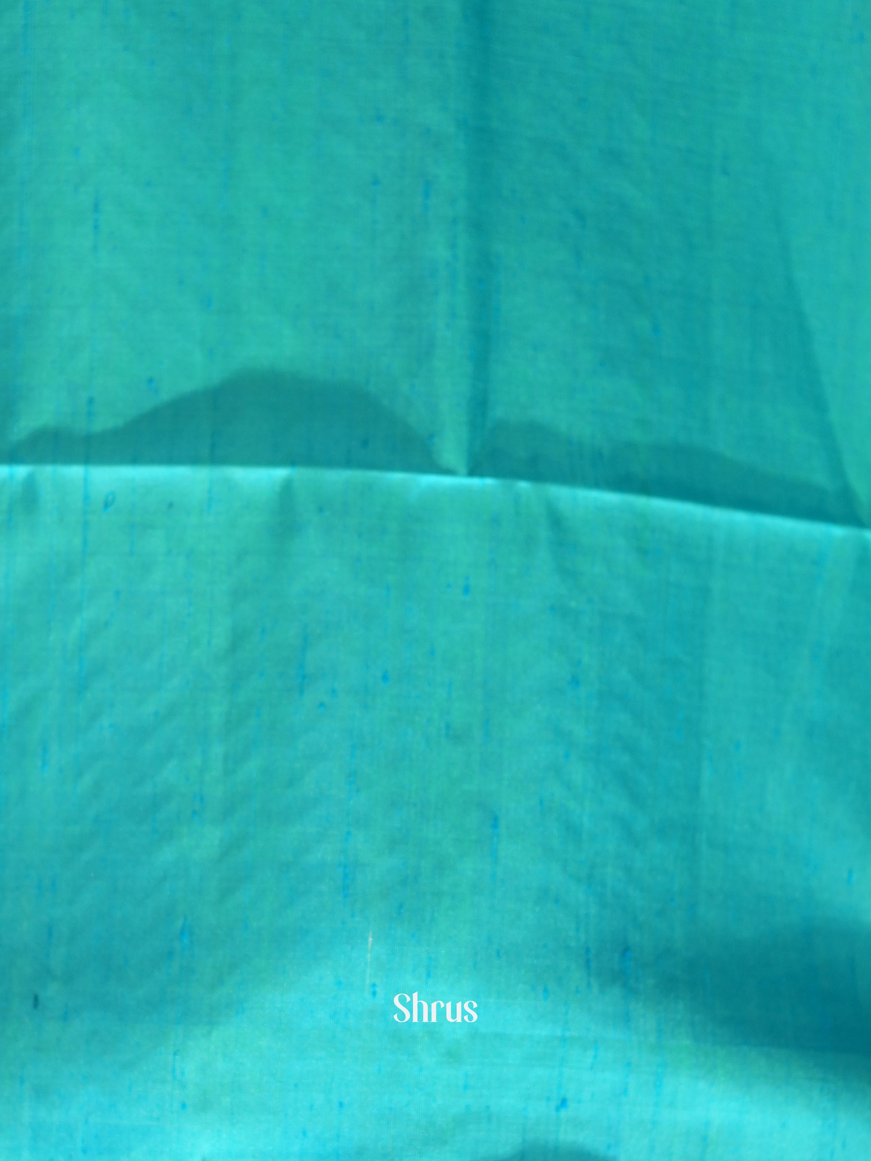 Green & Teal - Soft Silk Saree - Shop on ShrusEternity.com