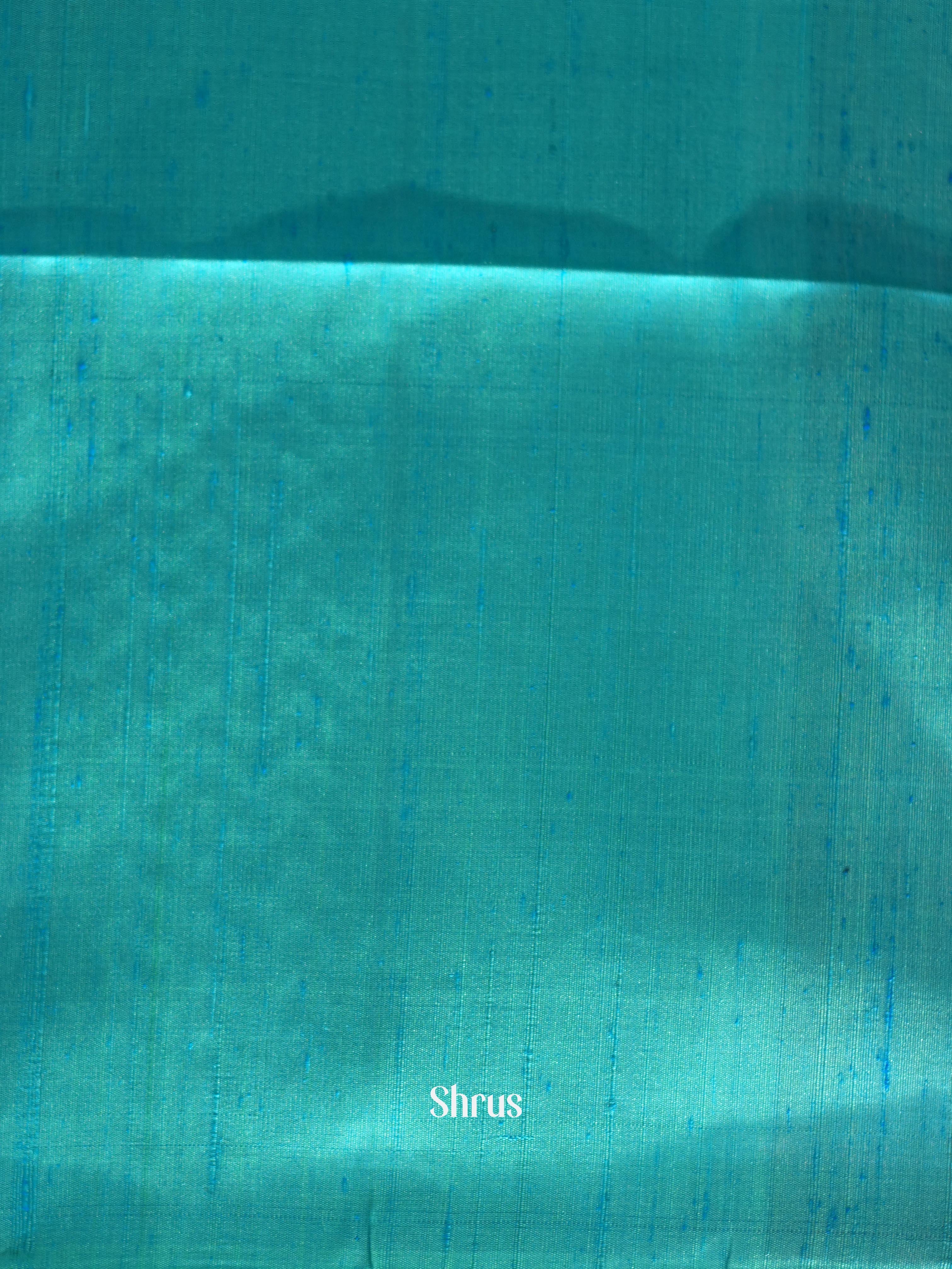 Purple & Teal - Soft Silk Saree - Shop on ShrusEternity.com