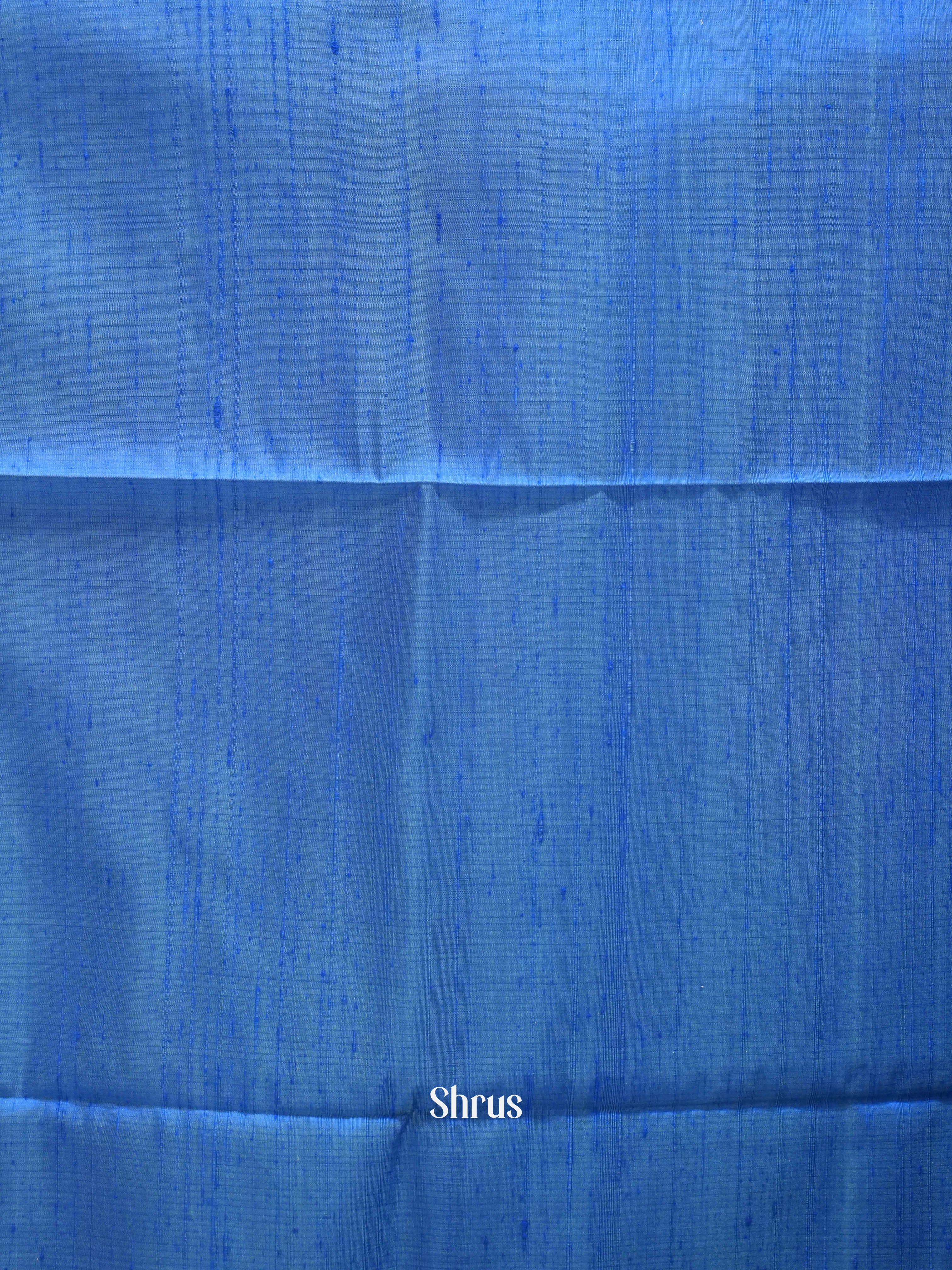 Blue(Single Tone) - Soft Silk Saree - Shop on ShrusEternity.com