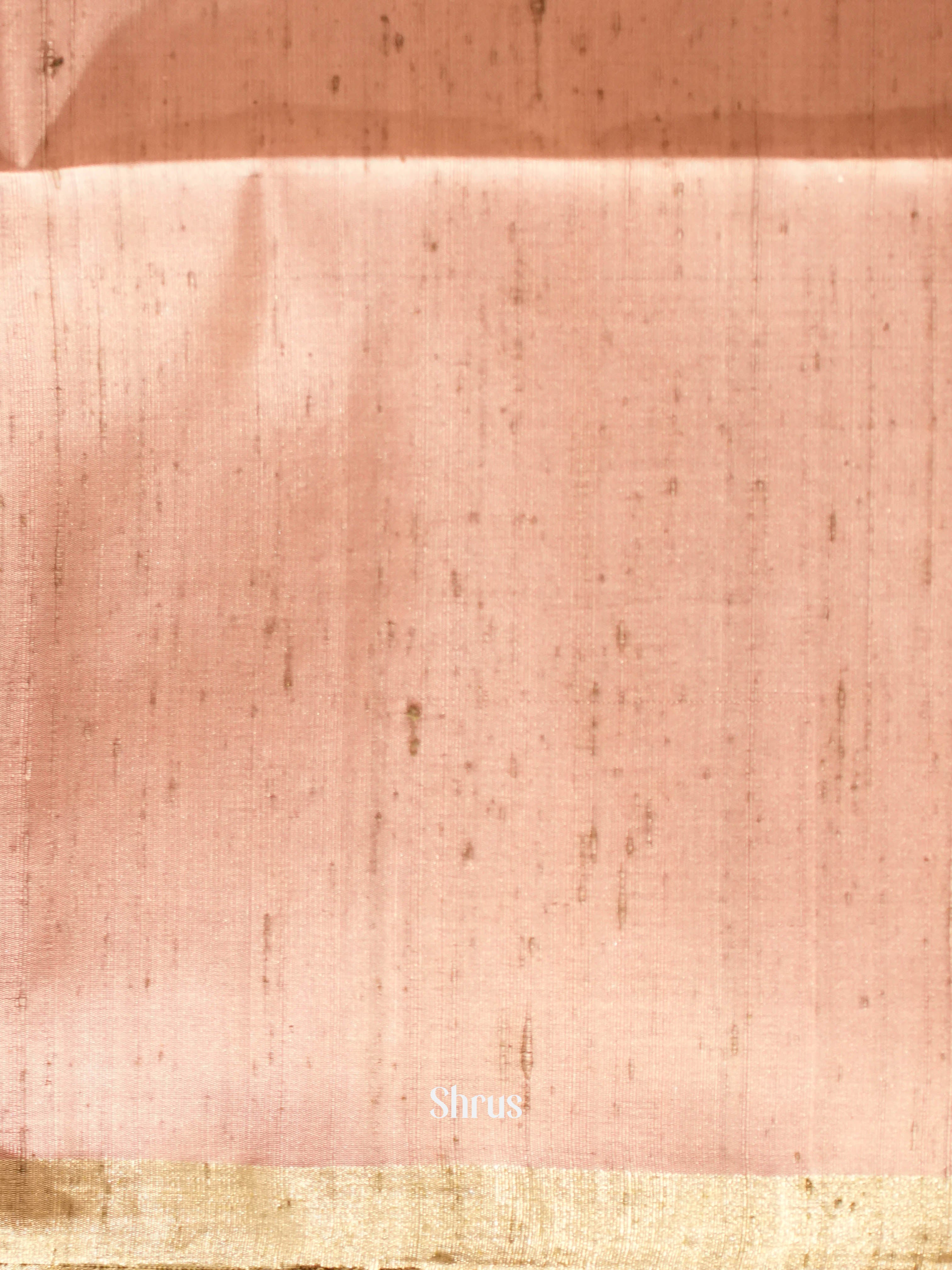 Green & Dusty Brown - Soft Silk Saree - Shop on ShrusEternity.com