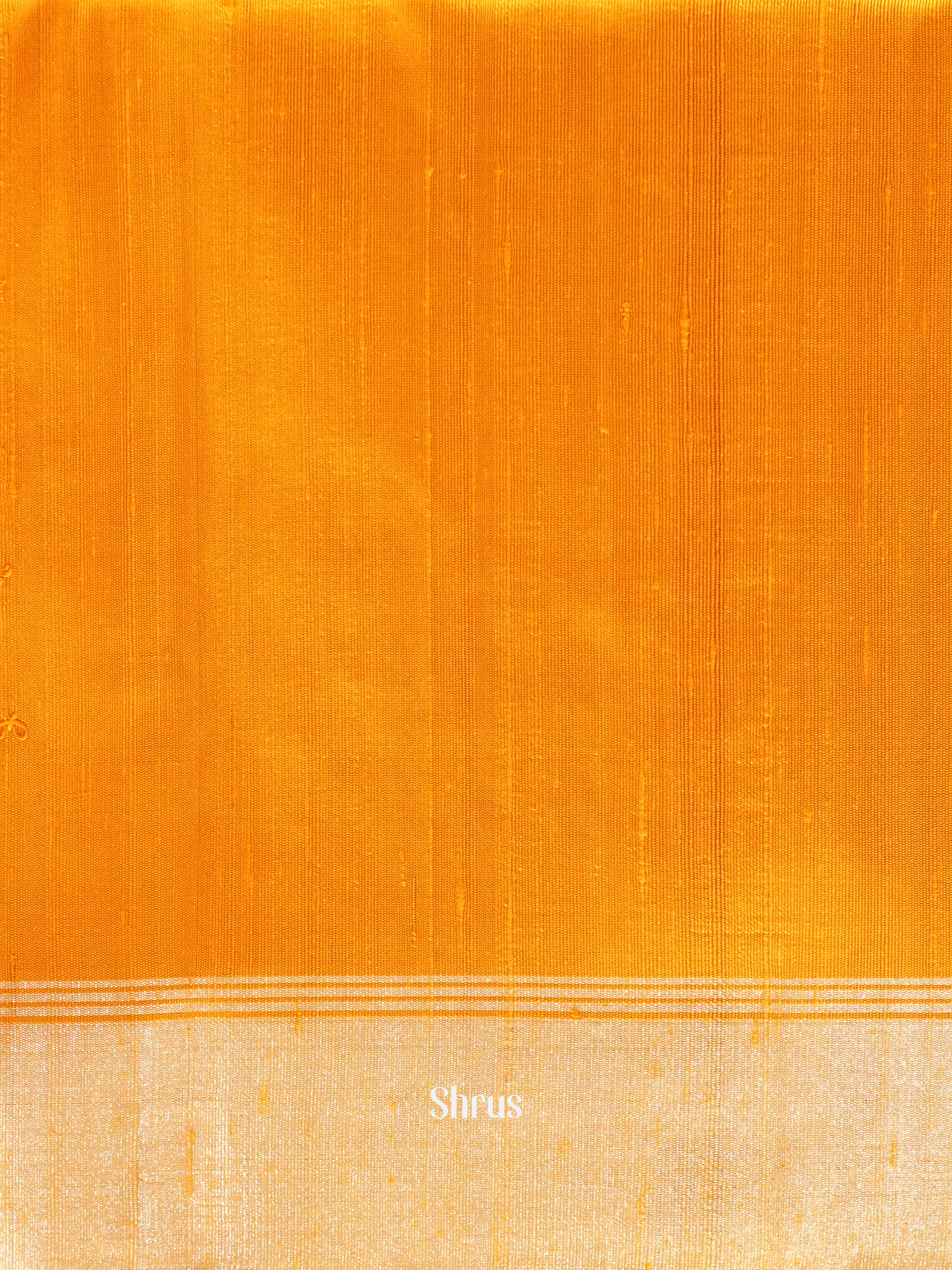 Orange - Soft Silk Saree - Shop on ShrusEternity.com
