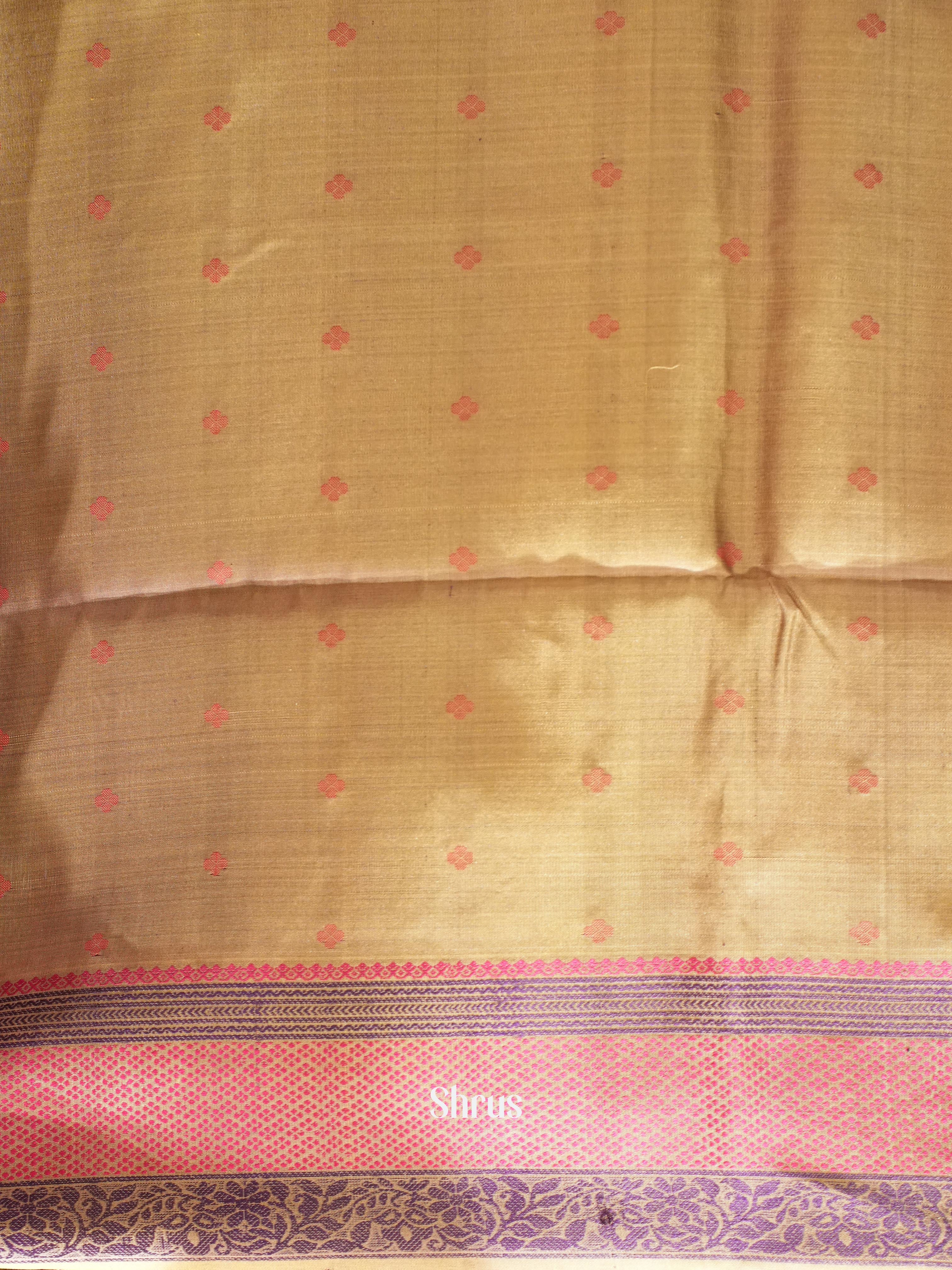 Purple & Pink - Soft Silk Saree - Shop on ShrusEternity.com