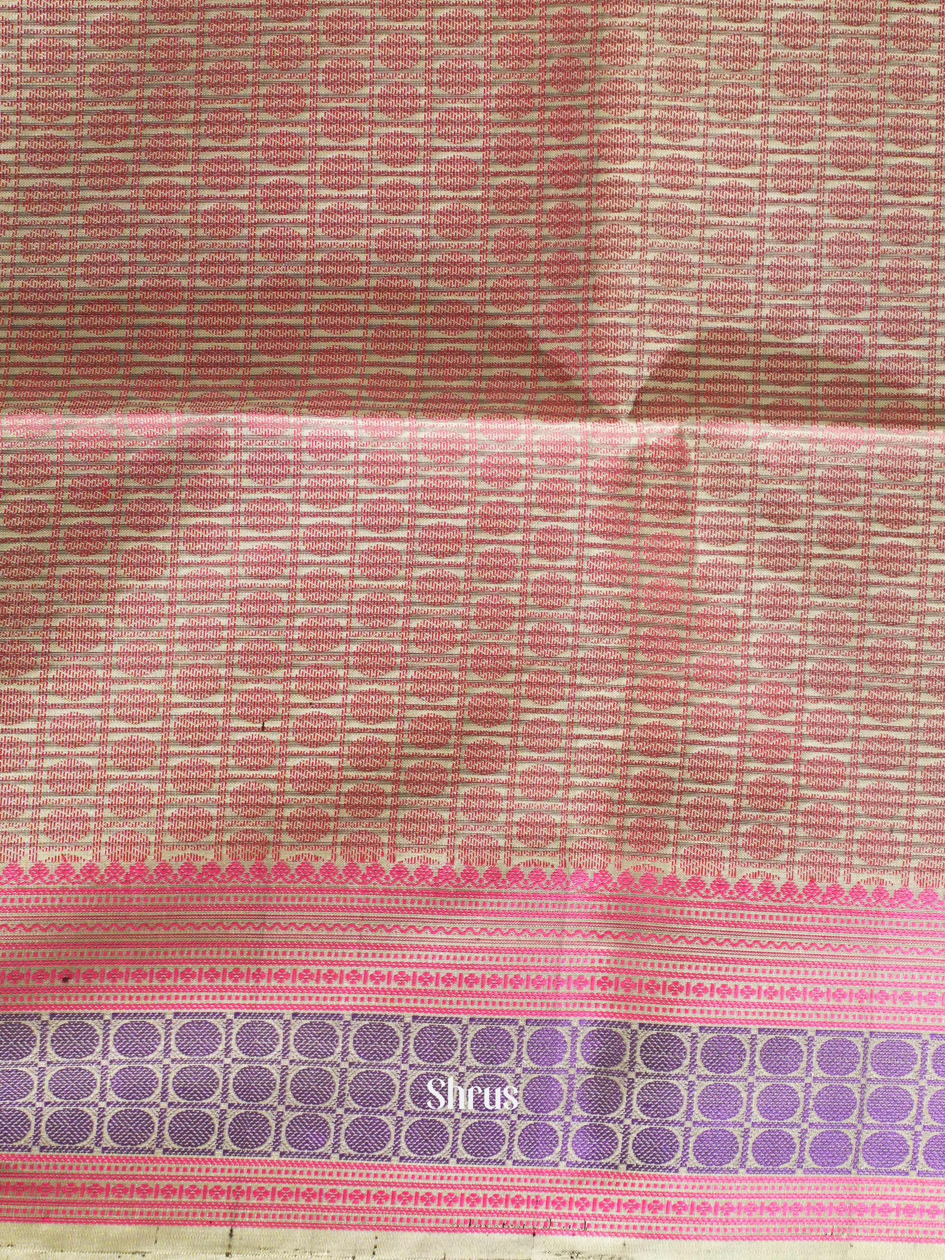 Purple & Dull Gold - Soft Silk Saree - Shop on ShrusEternity.com