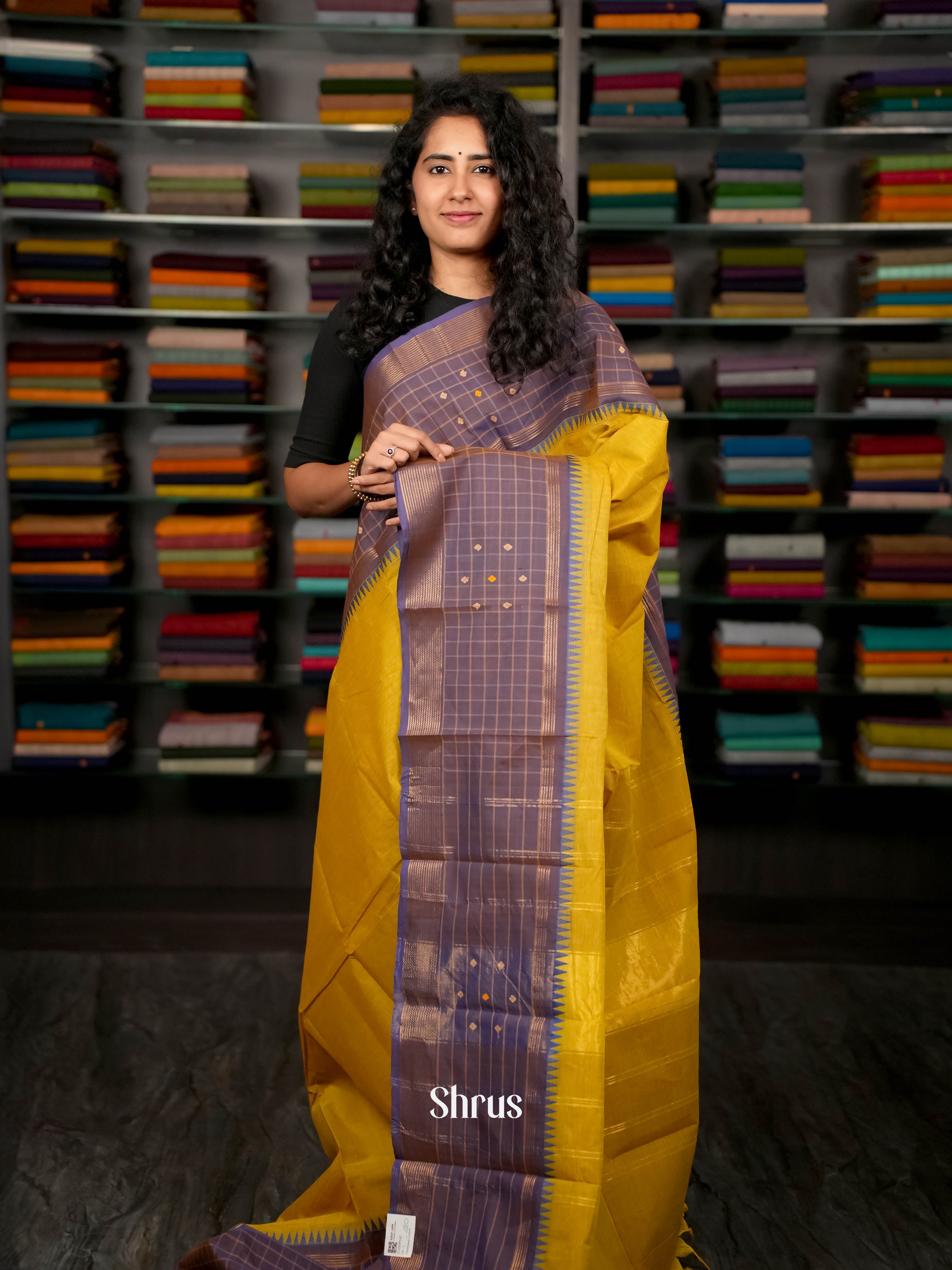 CHS09142 - Chettinad Cotton Saree - Shop on ShrusEternity.com