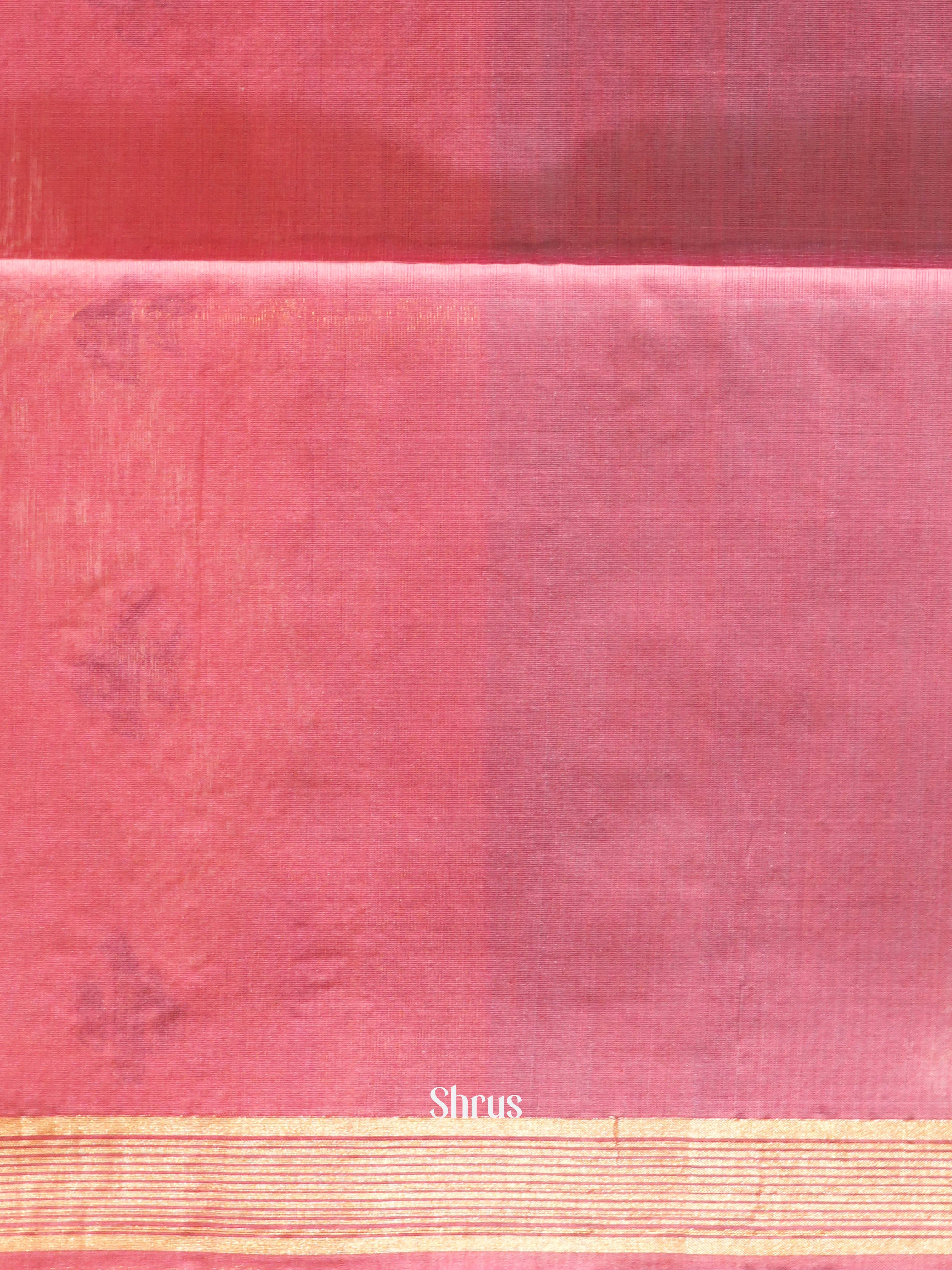 Teal & Red - Silk Cotton Saree - Shop on ShrusEternity.com