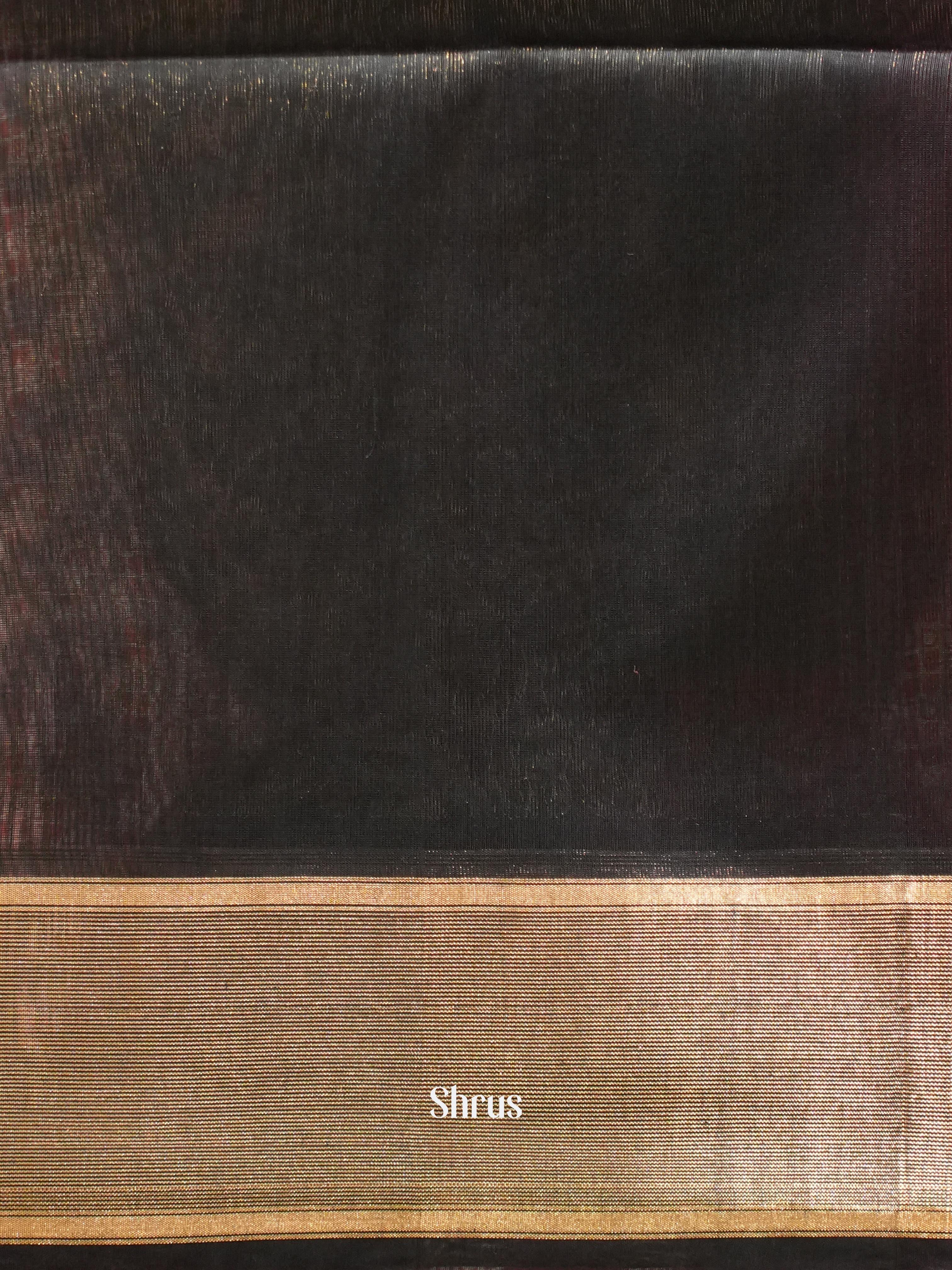 Purple & Black - Silk cotton Saree - Shop on ShrusEternity.com