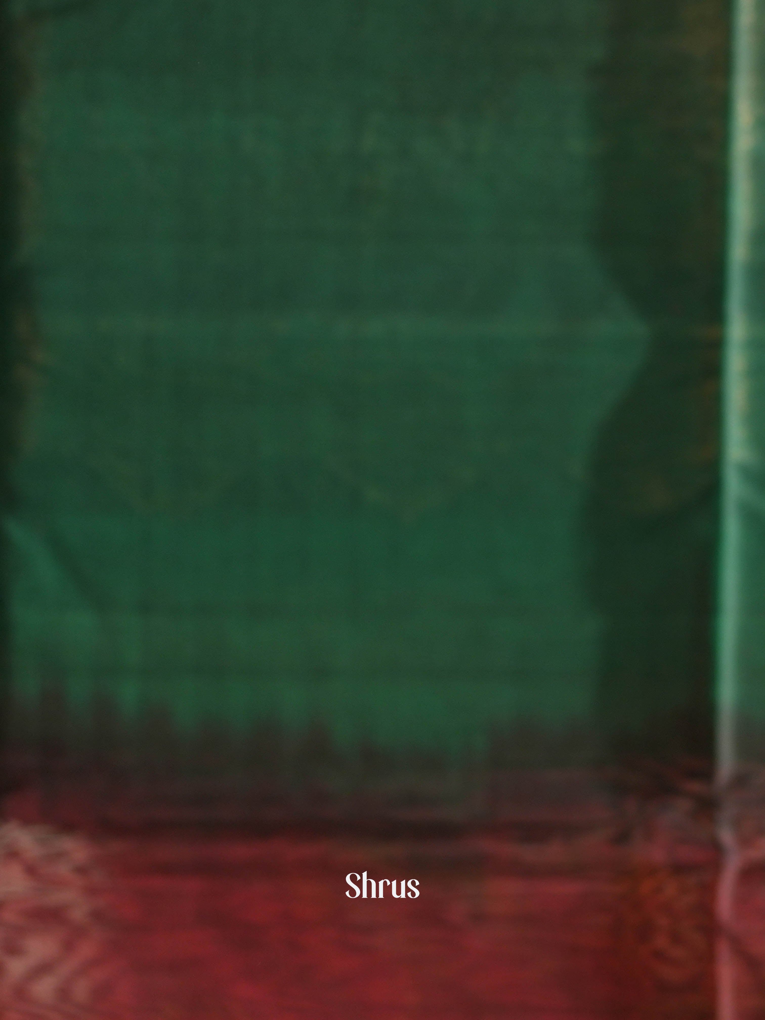 Brown & Green - Silk Cotton Saree - Shop on ShrusEternity.com