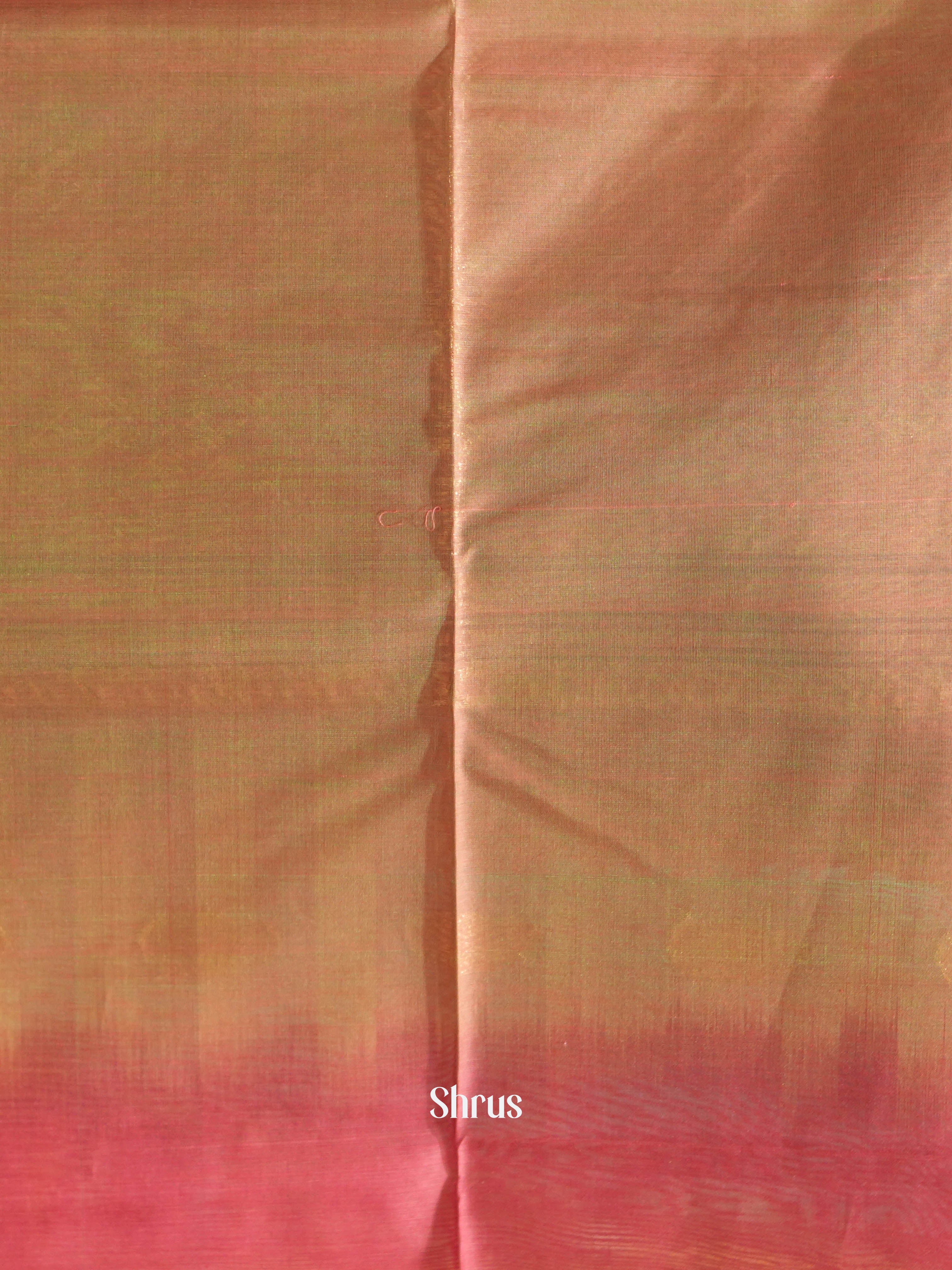 Pink & Brown - Silk Cotton Saree - Shop on ShrusEternity.com