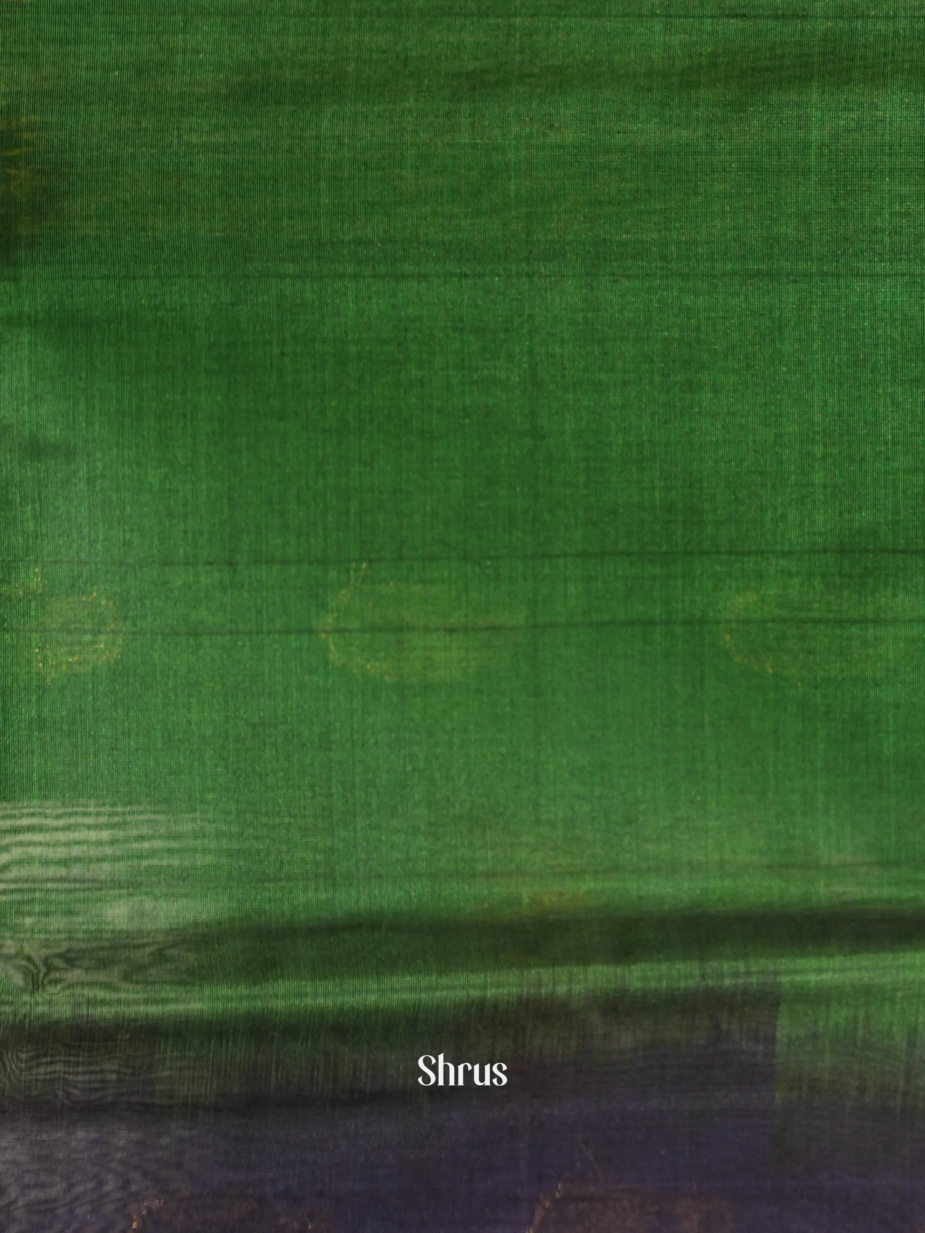 Black & Green - Silk Cotton Saree - Shop on ShrusEternity.com