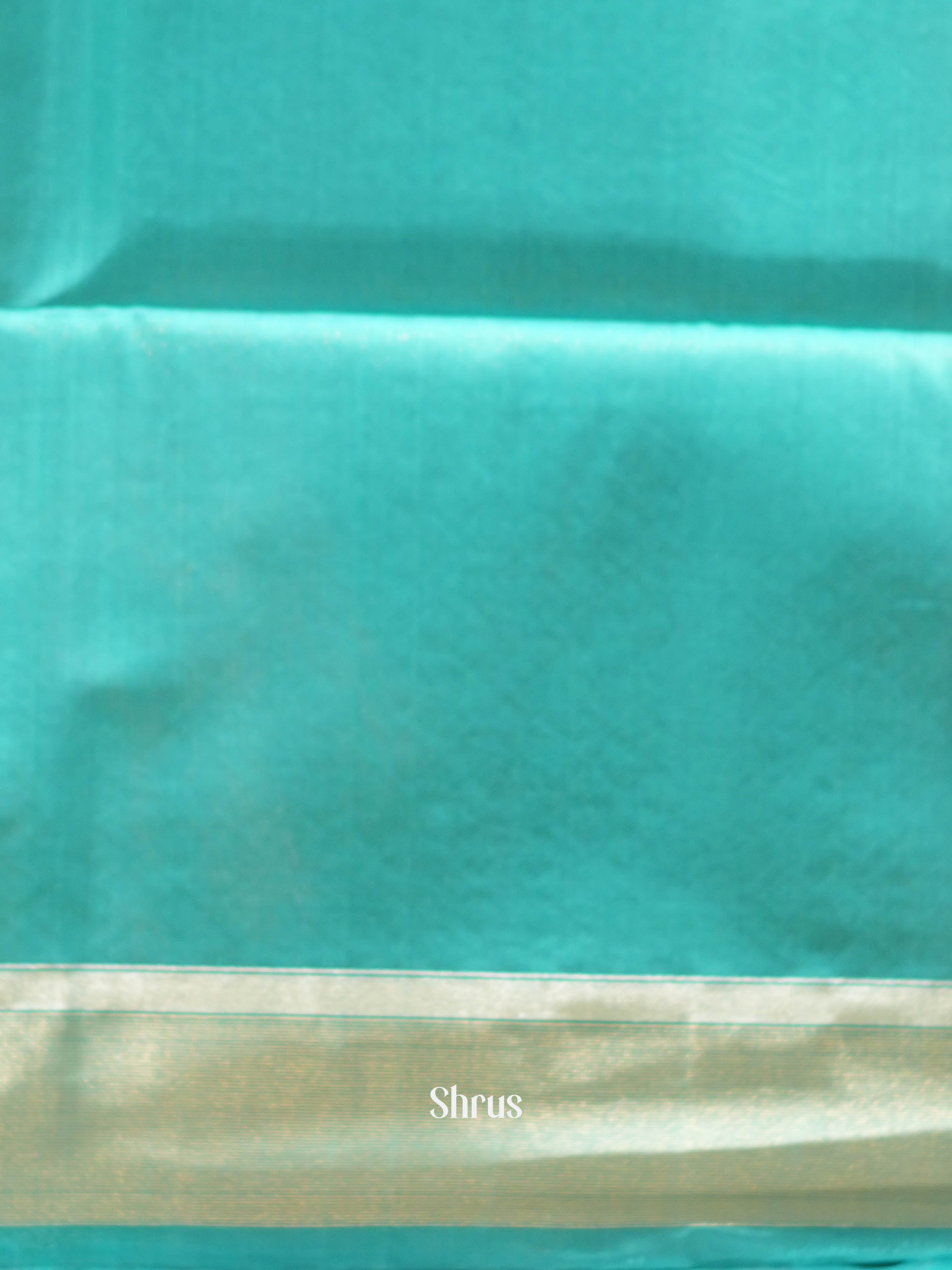 Pink & Teal - Silk Cotton Saree - Shop on ShrusEternity.com