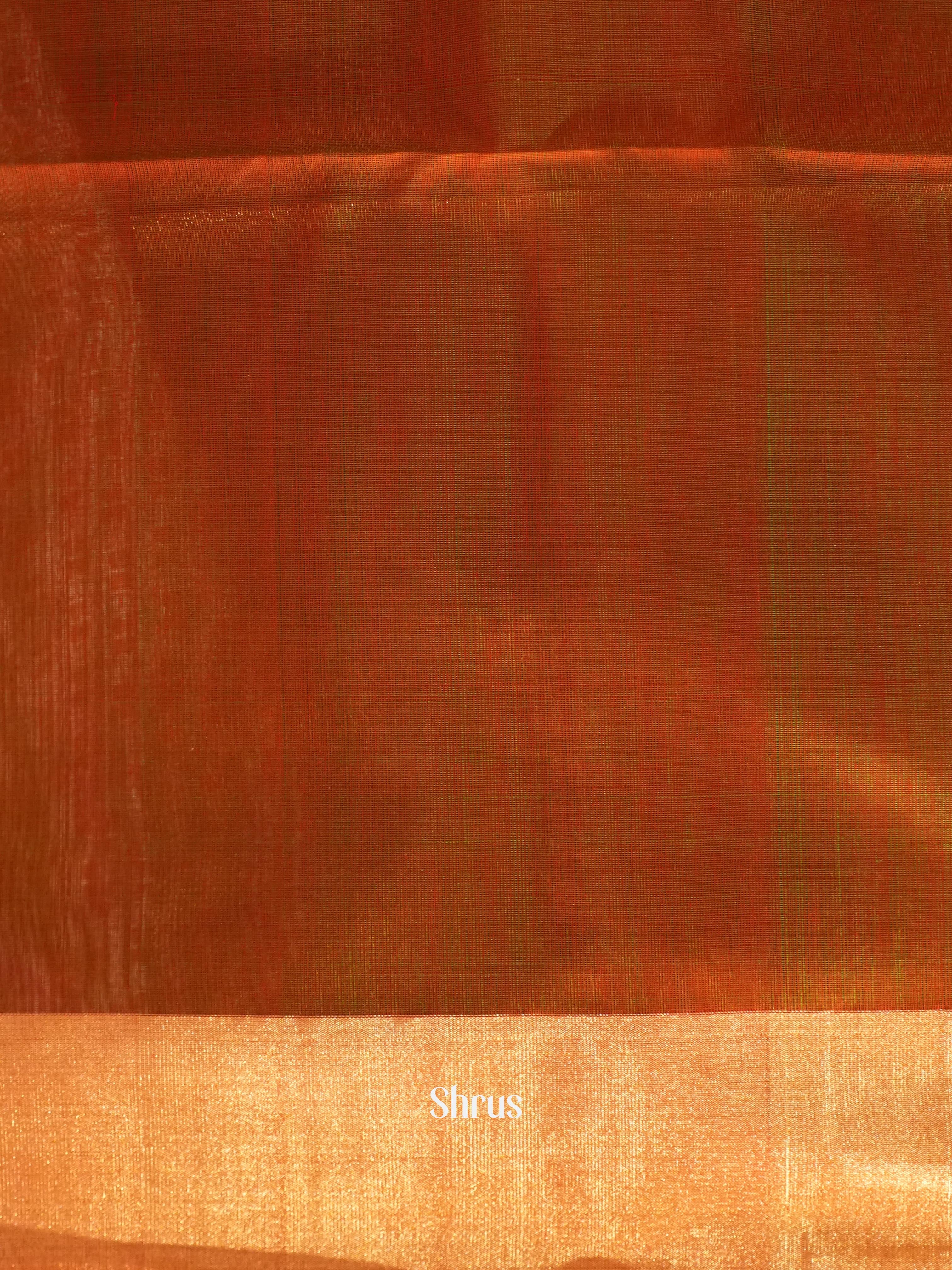 Red & Brown - Silk cotton Saree - Shop on ShrusEternity.com