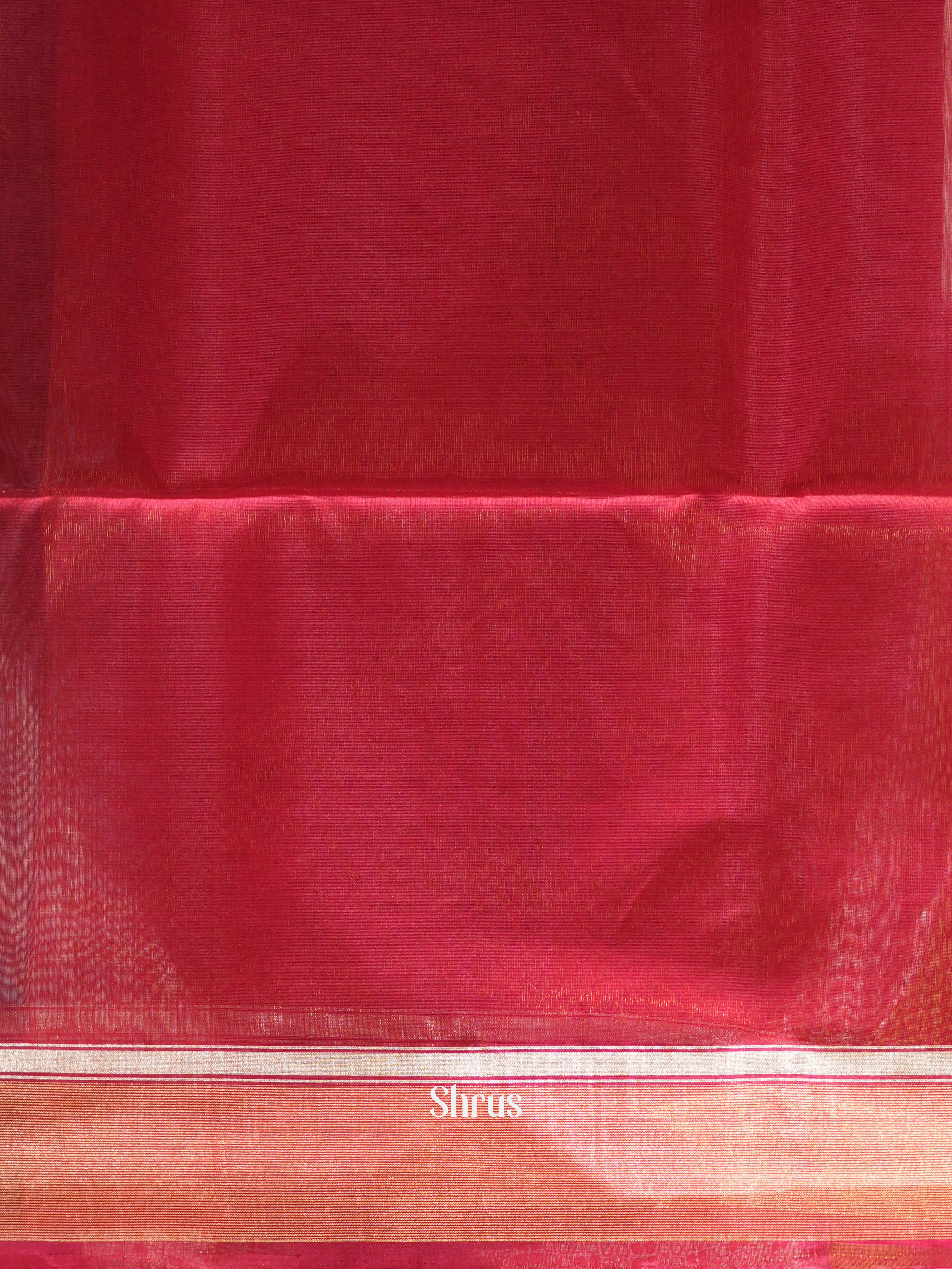 Black & Red - Silk Cotton Saree - Shop on ShrusEternity.com