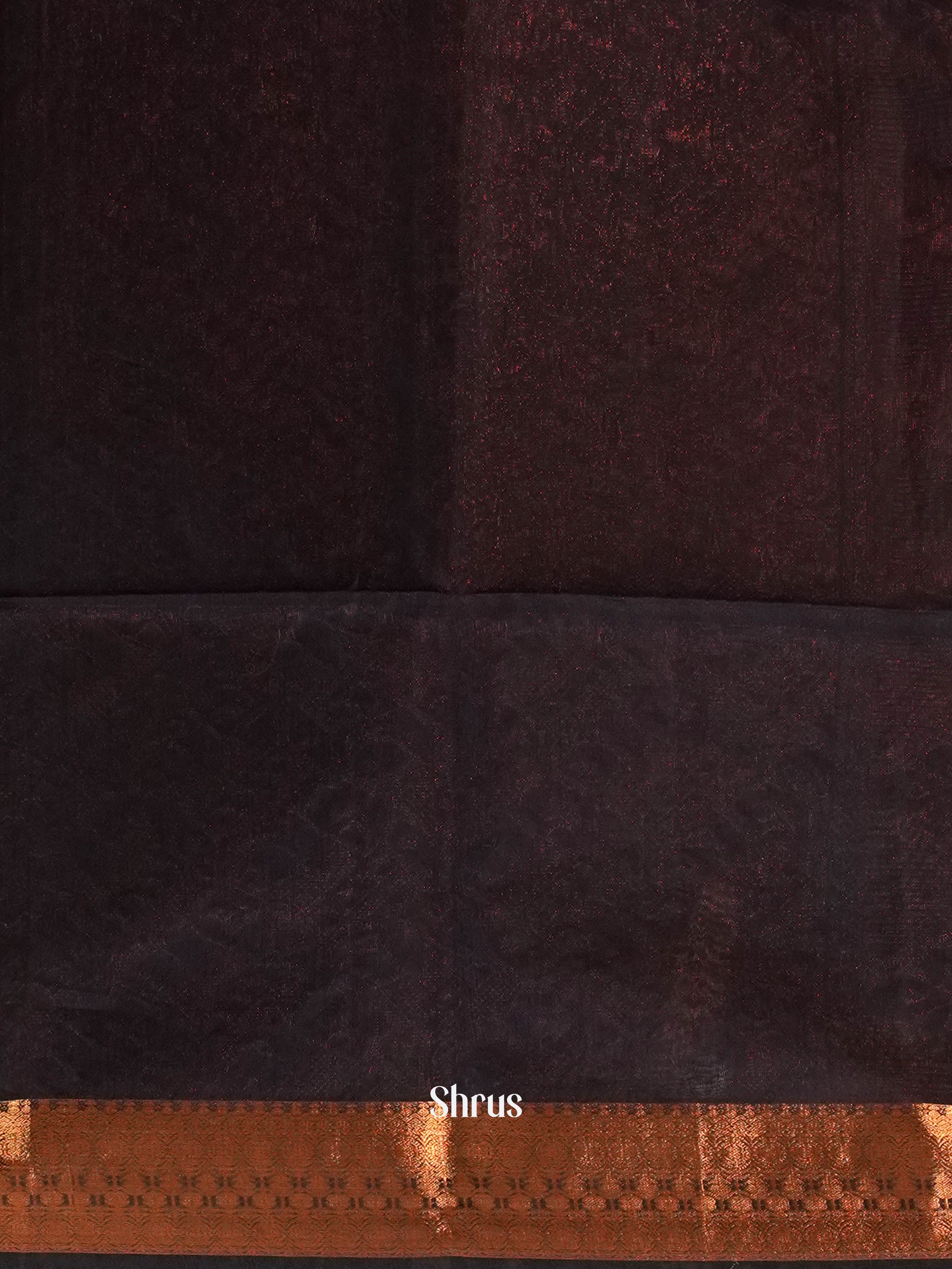 Green & blue- Semi Silkcotton saree - Shop on ShrusEternity.com